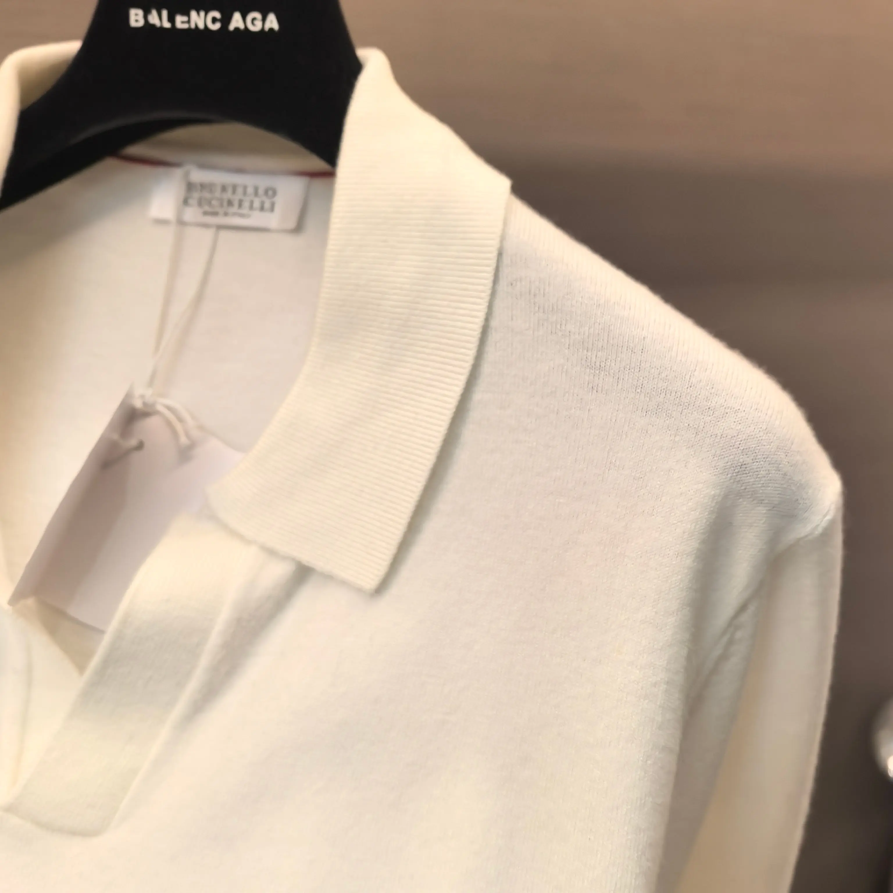 Silk and Wool-Blend Knit Polo Sweater D25022357 — view 7
