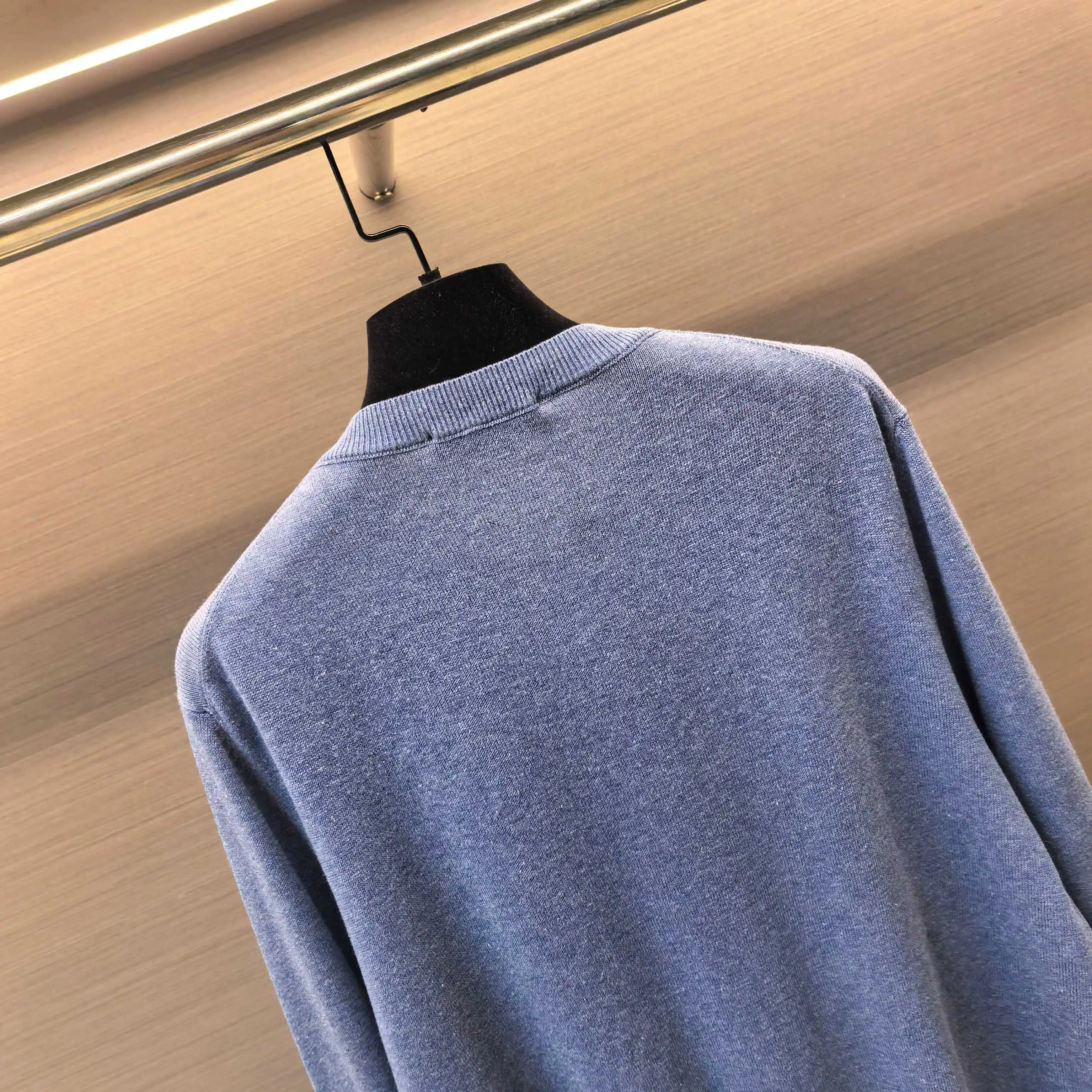 Marl Knit Henley Neck Sweater D25022354 — view 8
