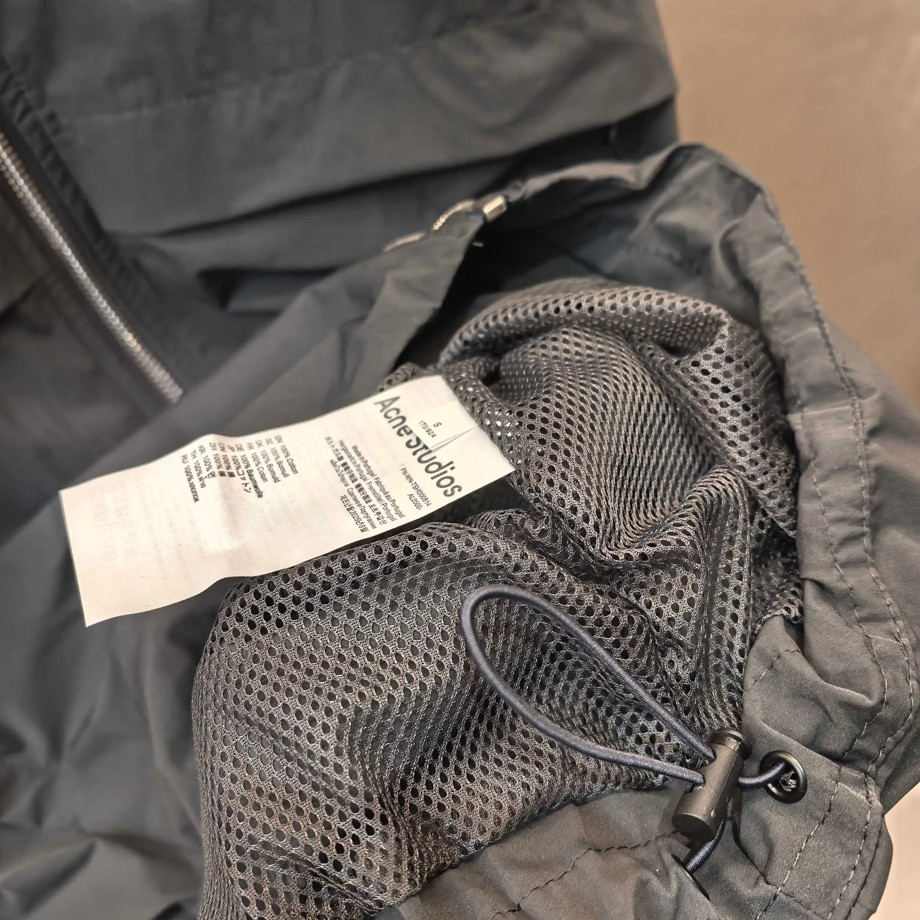 Crinkled Nylon Zip-Up Jacket D25522478 — view 5