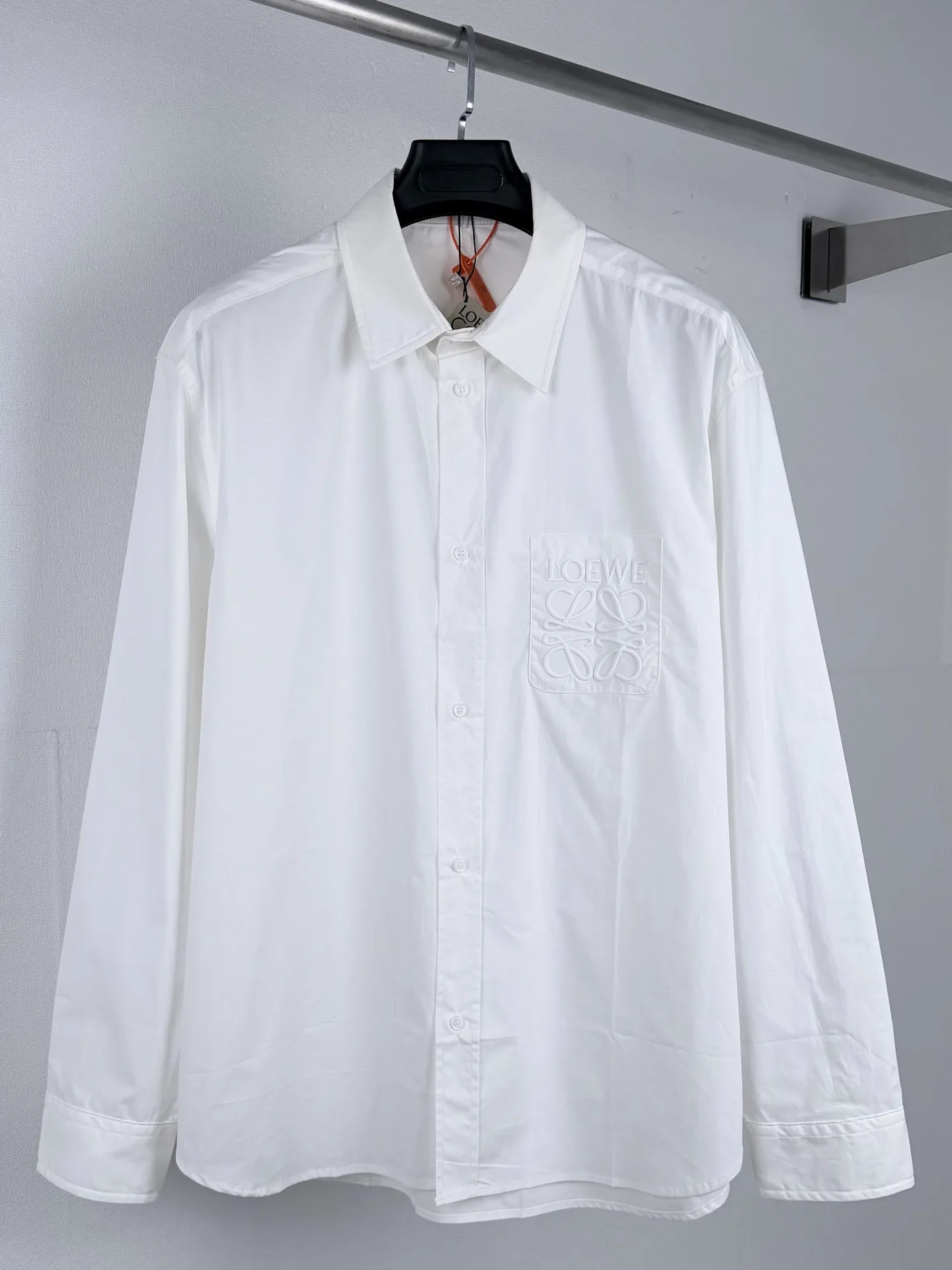 Anagram Embroidered Pocket Cotton Shirt D25521428