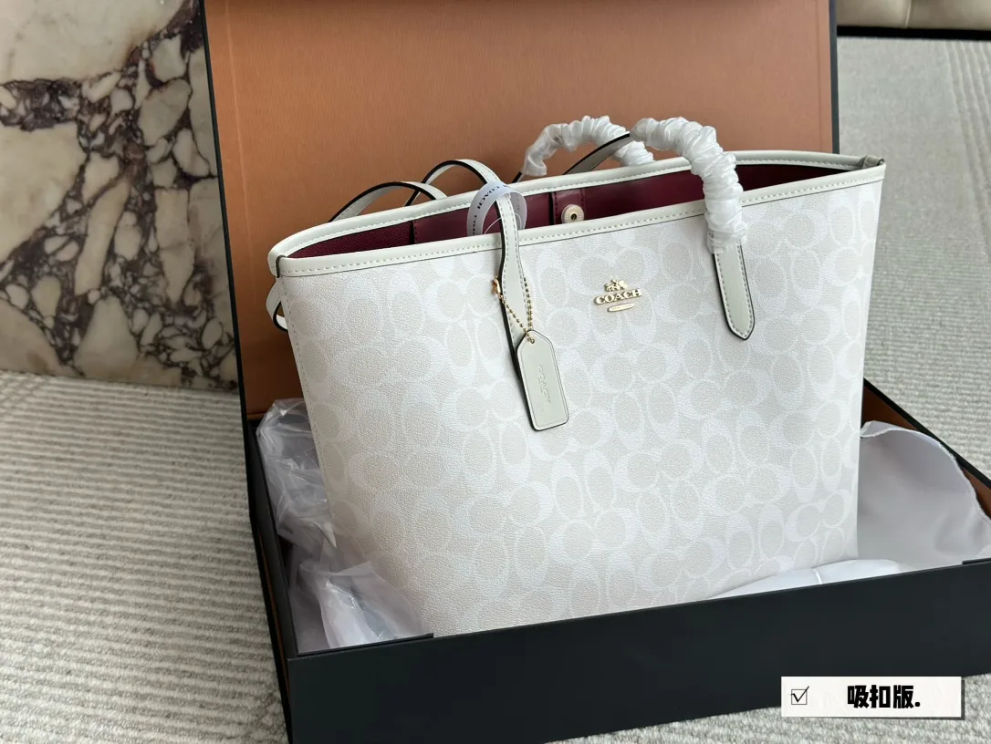 Signature Coated Canvas City Tote Bag D25518260 — view 20