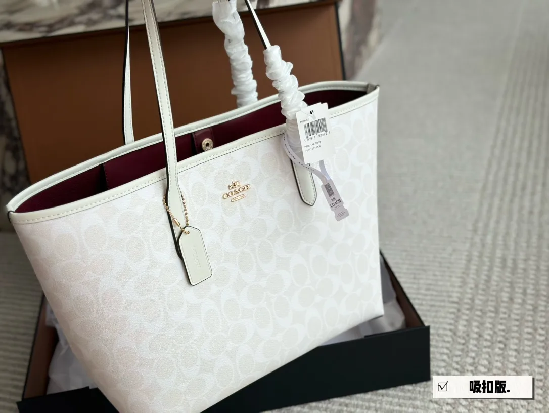Signature Coated Canvas City Tote Bag D25518260 — view 24