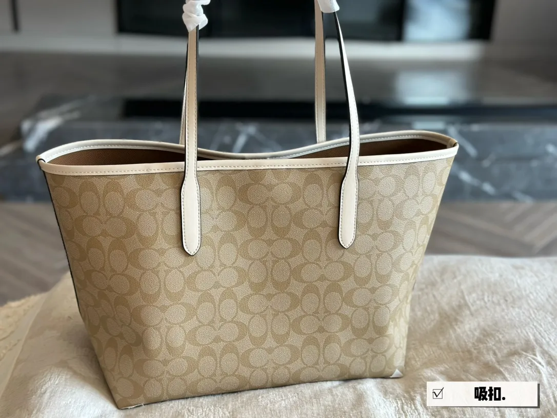 Signature Coated Canvas City Tote Bag D25518260 — view 14