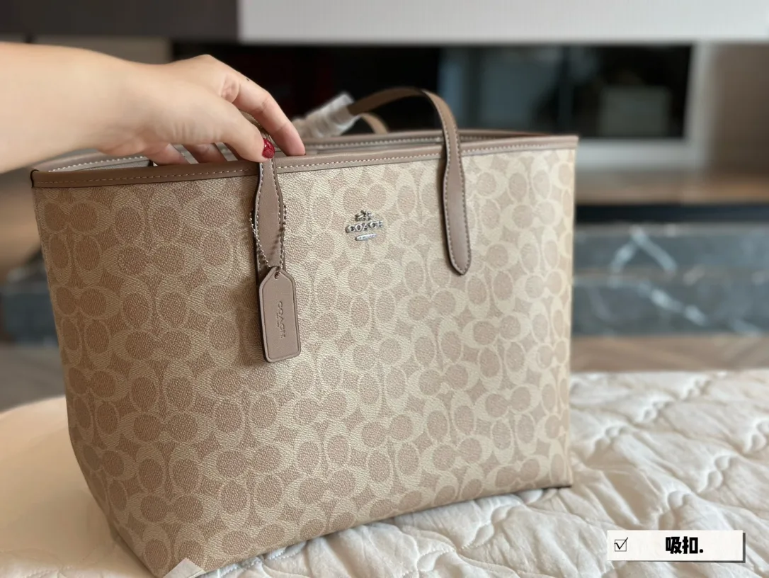 Signature Coated Canvas City Tote Bag D25518260