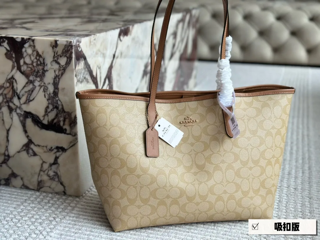 Signature Coated Canvas City Tote Bag D25518260 — view 28