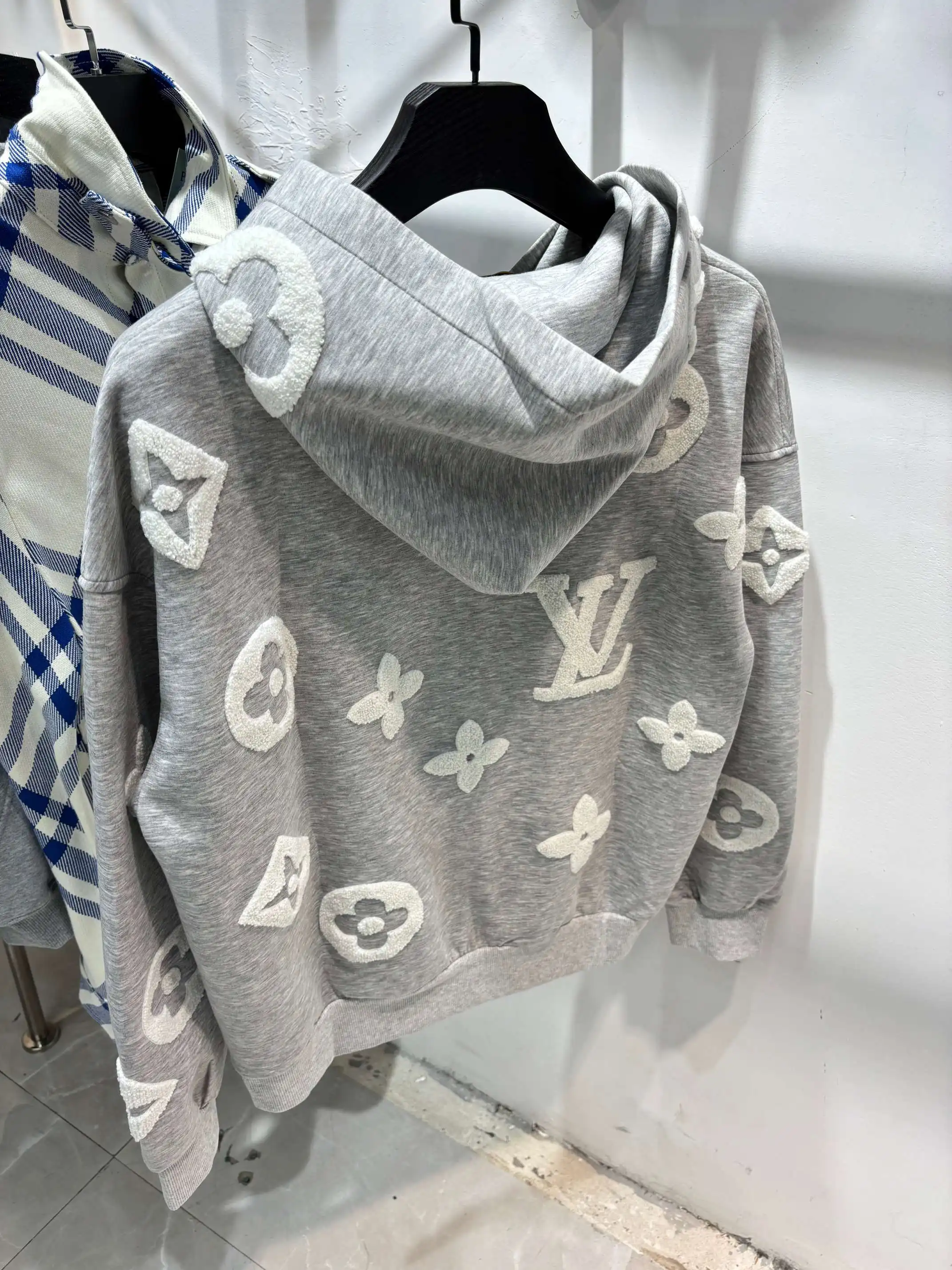 Monogram Towel Embroidery Zip-Up Hoodie D25513458 — view 4