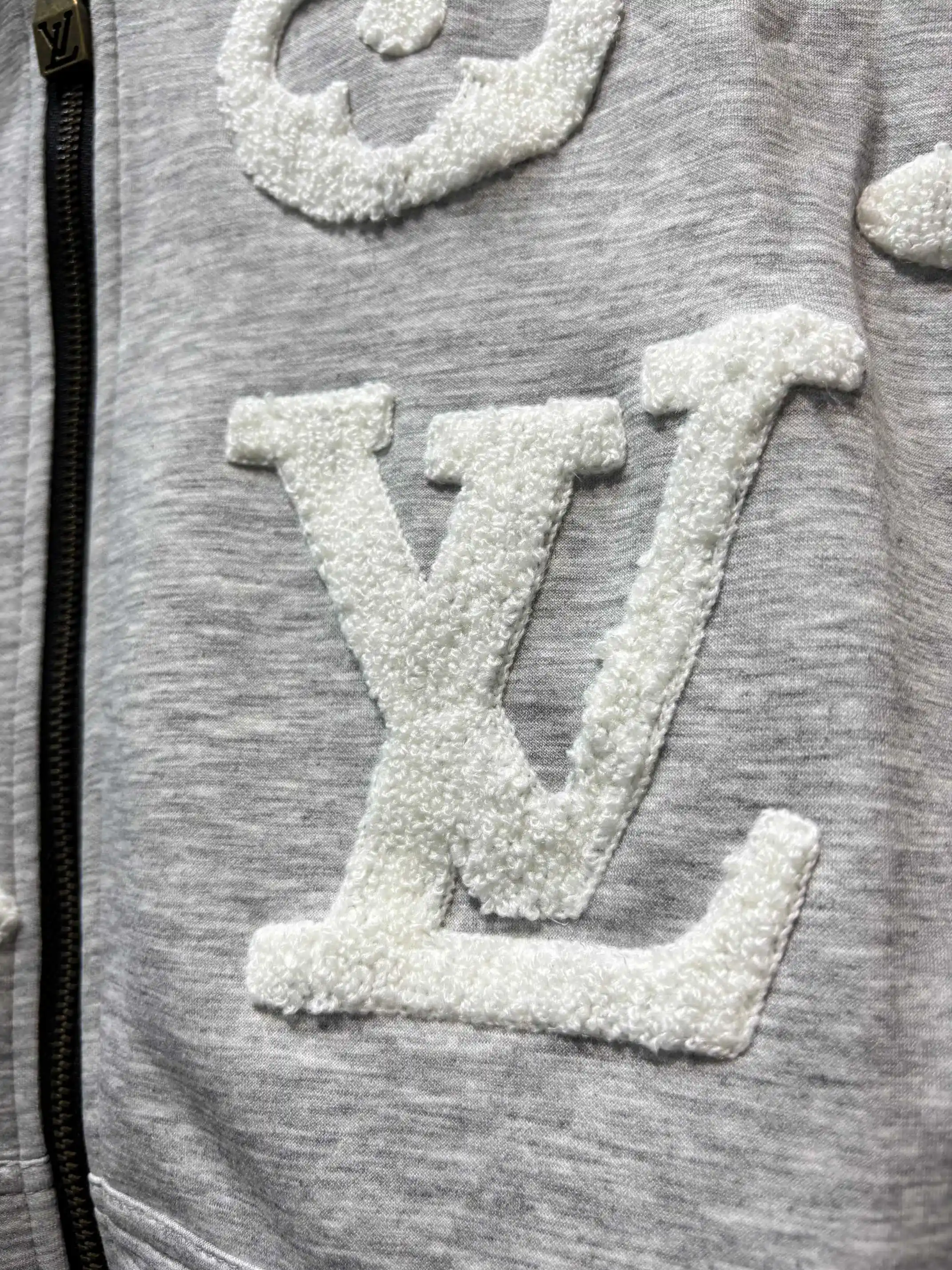 Monogram Towel Embroidery Zip-Up Hoodie D25513458 — view 7