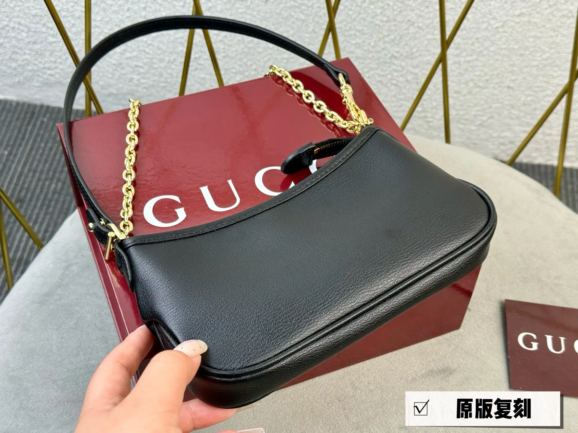 GG Monogram Chain Shoulder Bag D26018364 — view 11