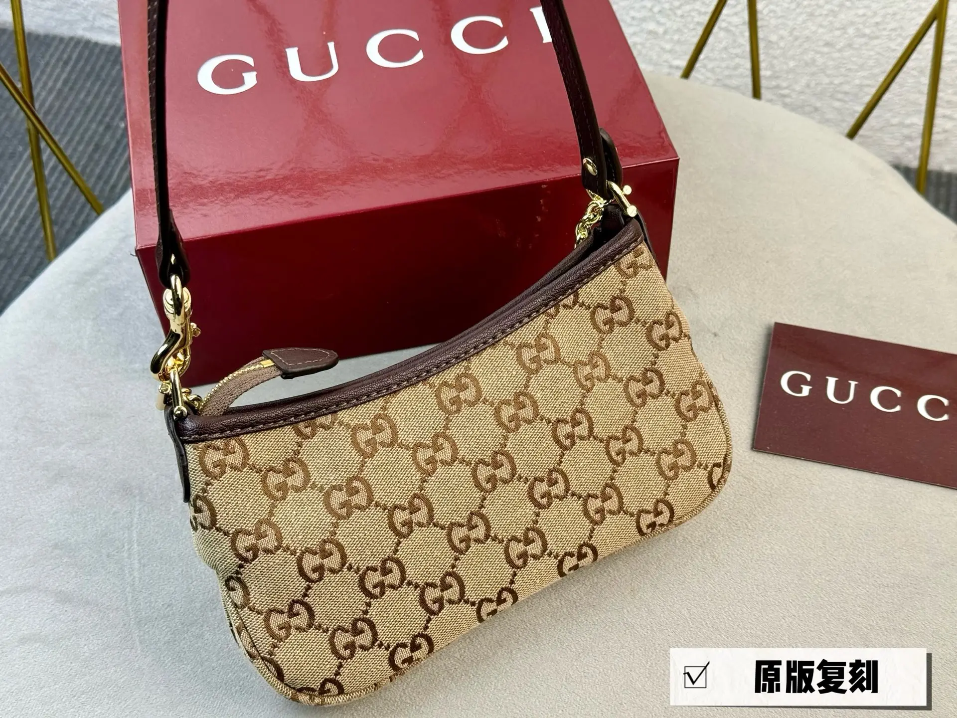 GG Monogram Chain Shoulder Bag D26018364 — view 6
