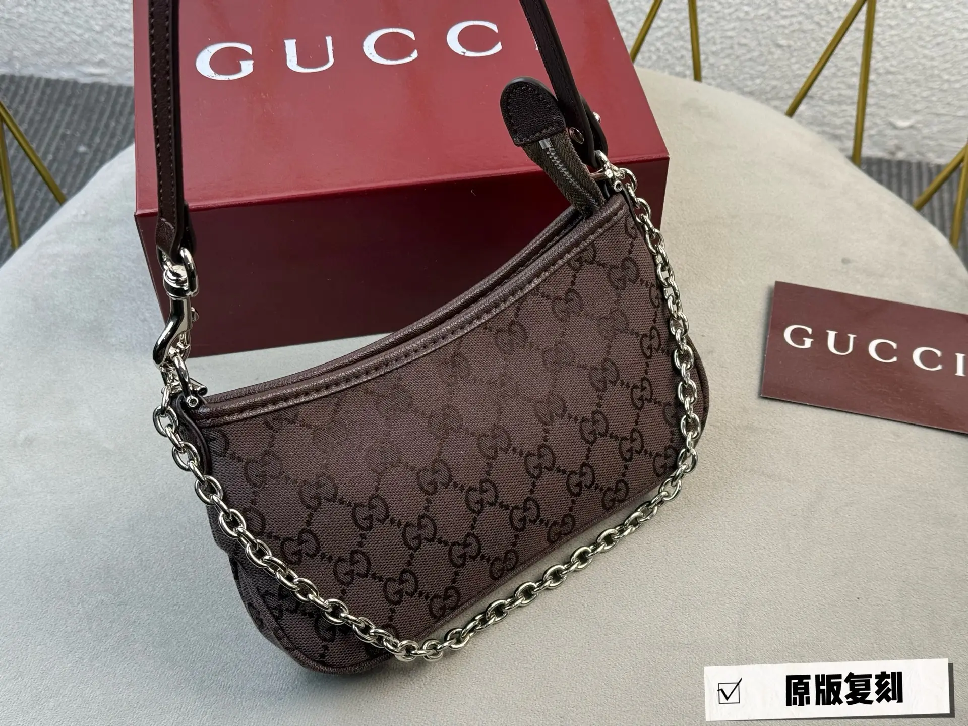 Monogram Denim Shoulder Bag D26018363 — view 3