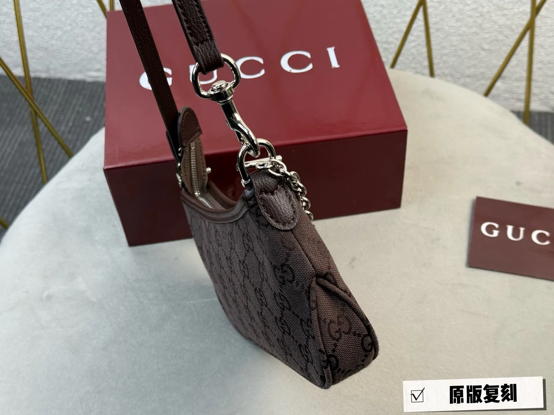 Monogram Denim Shoulder Bag D26018363 — view 4