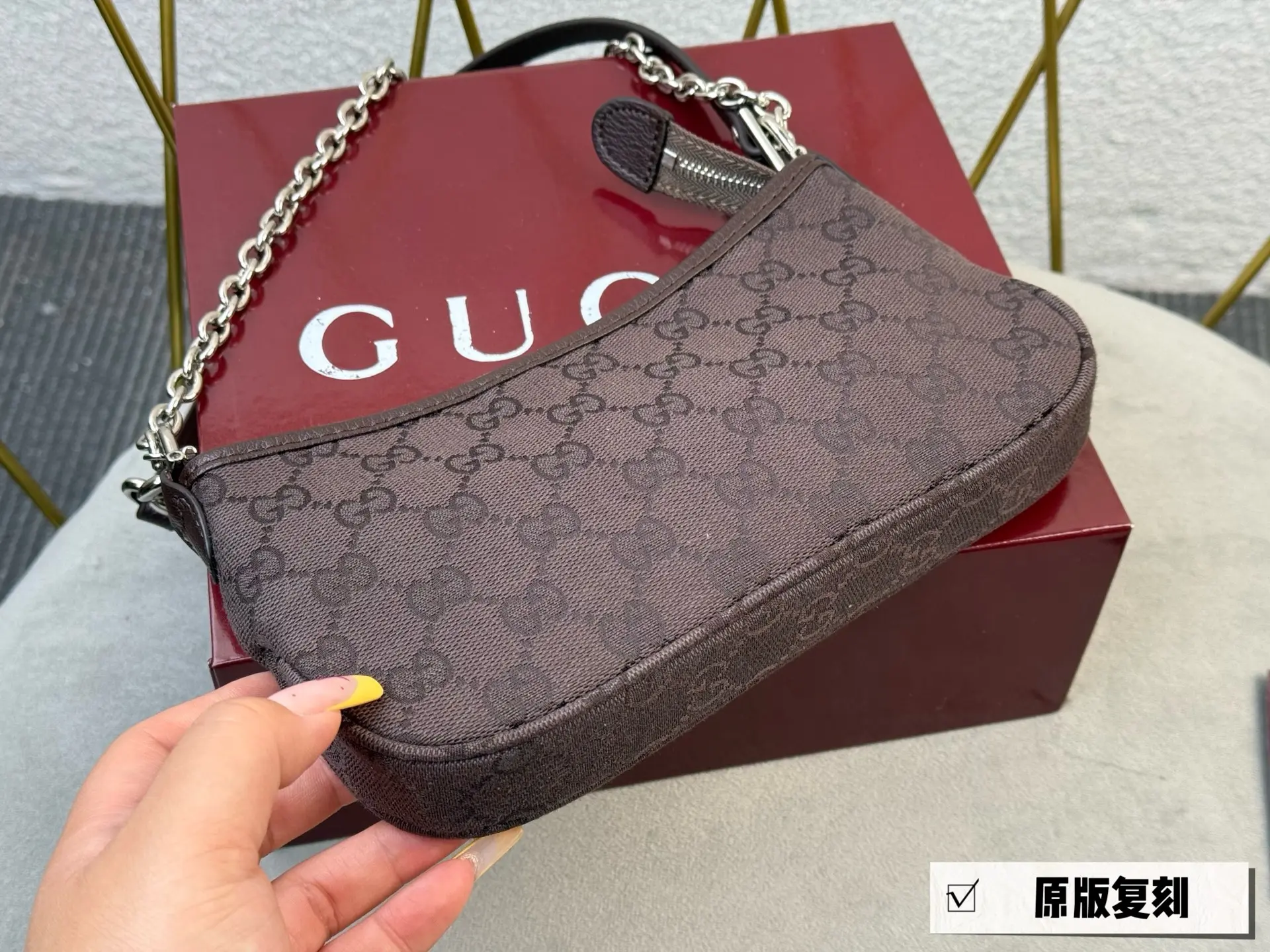 Monogram Denim Shoulder Bag D26018363 — view 5