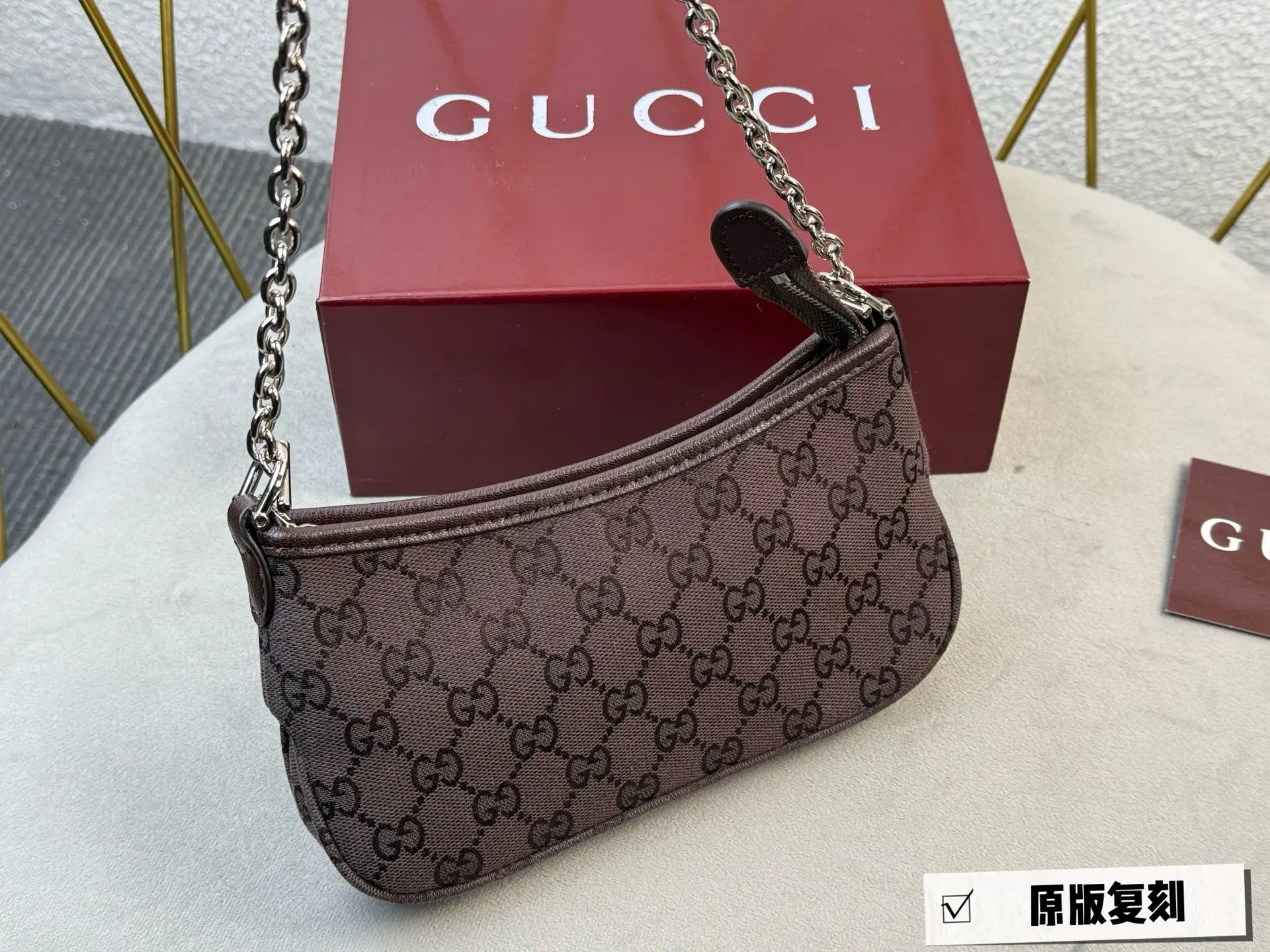 Monogram Denim Shoulder Bag D26018363 — view 9