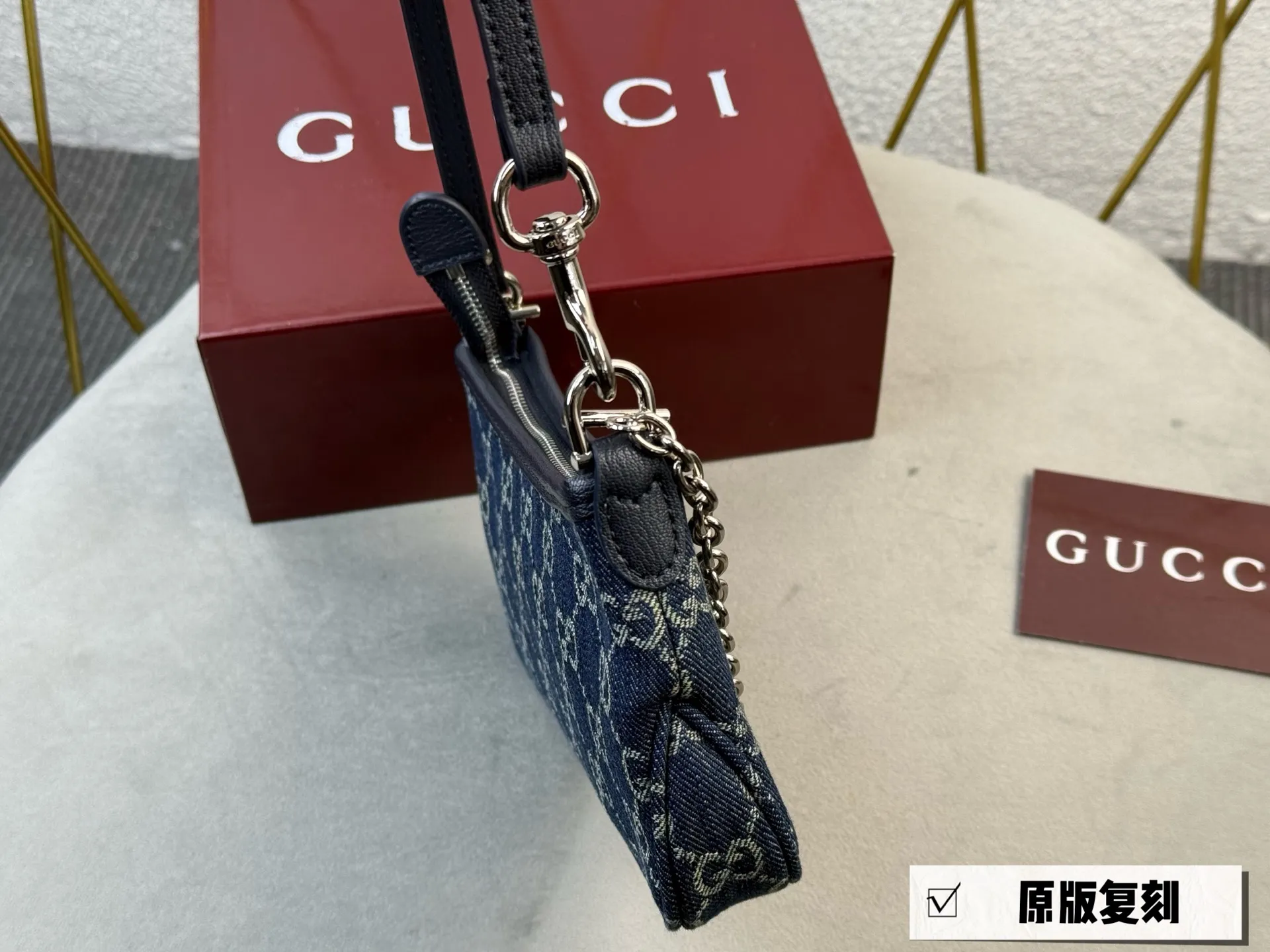 Monogram Denim Shoulder Bag D26018363 — view 13
