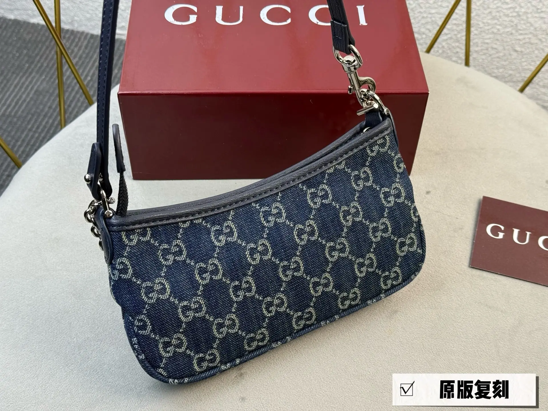 Monogram Denim Shoulder Bag D26018363 — view 15