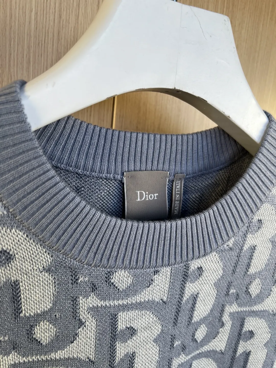 Oblique Jacquard Knit T-Shirt D27019256 — view 2