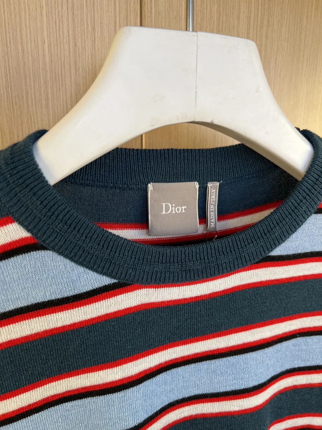 Striped Logo-Embroidered Knit Sweater D27019250 — view 2