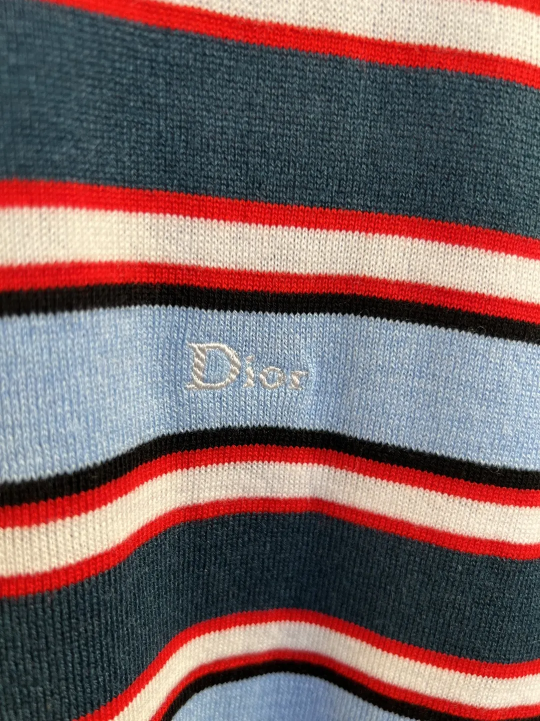 Striped Logo-Embroidered Knit Sweater D27019250 — view 3