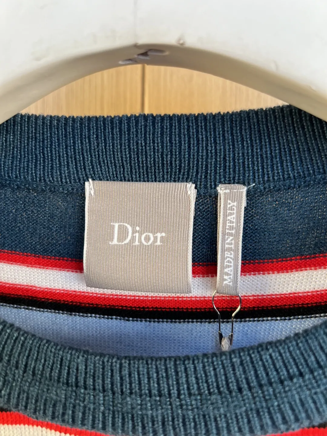 Striped Logo-Embroidered Knit Sweater D27019250 — view 4