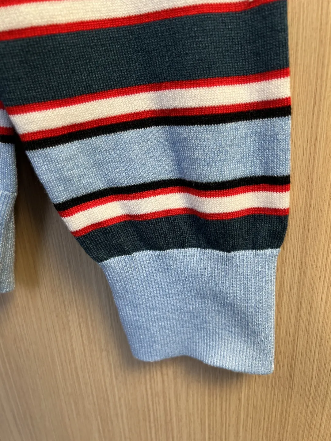 Striped Logo-Embroidered Knit Sweater D27019250 — view 6