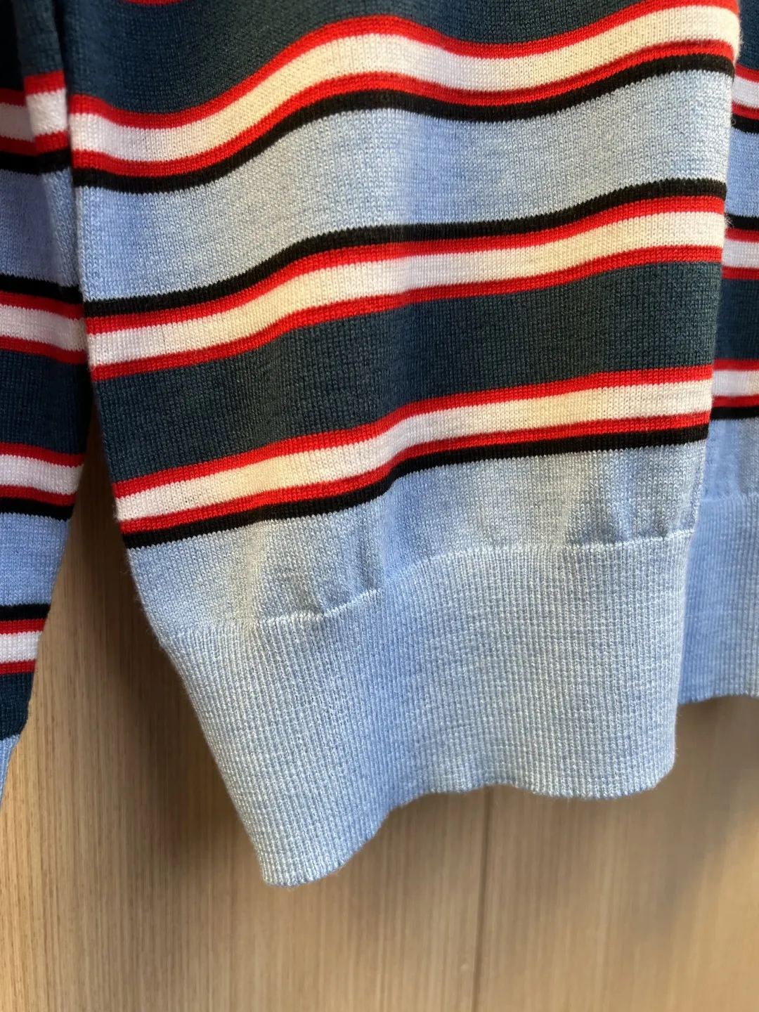 Striped Logo-Embroidered Knit Sweater D27019250 — view 7