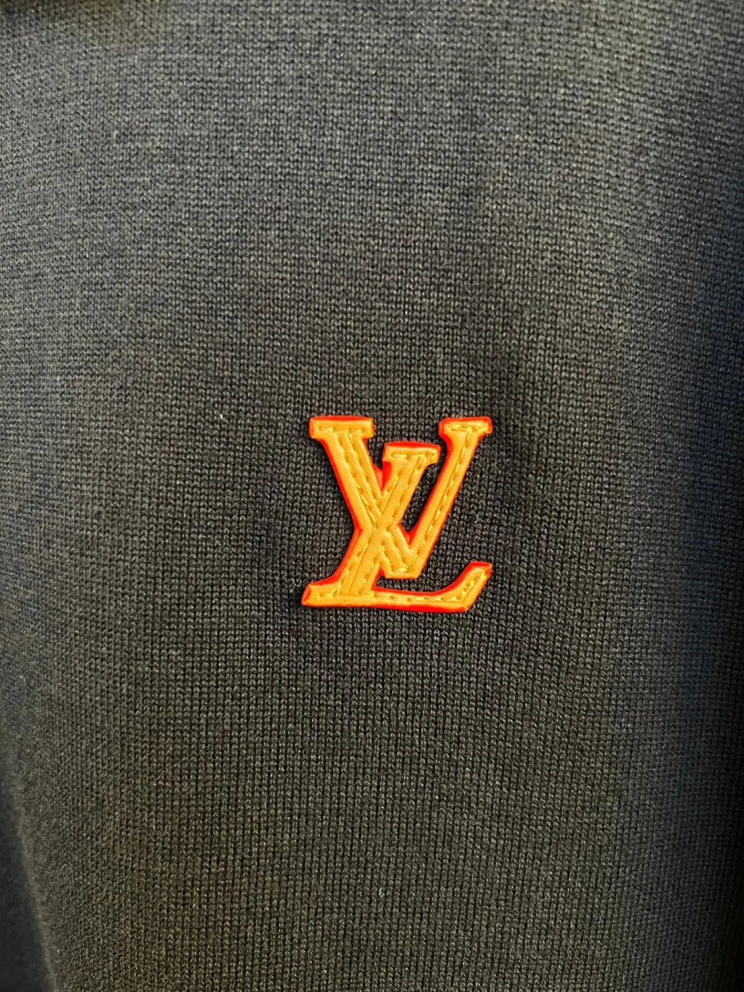 Logo-Patch Knitted Cotton Polo Shirt D27019259 — view 4