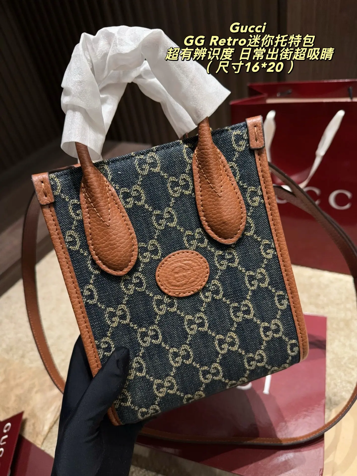 GG Retro Mini Tote Bag D27018274 — view 13