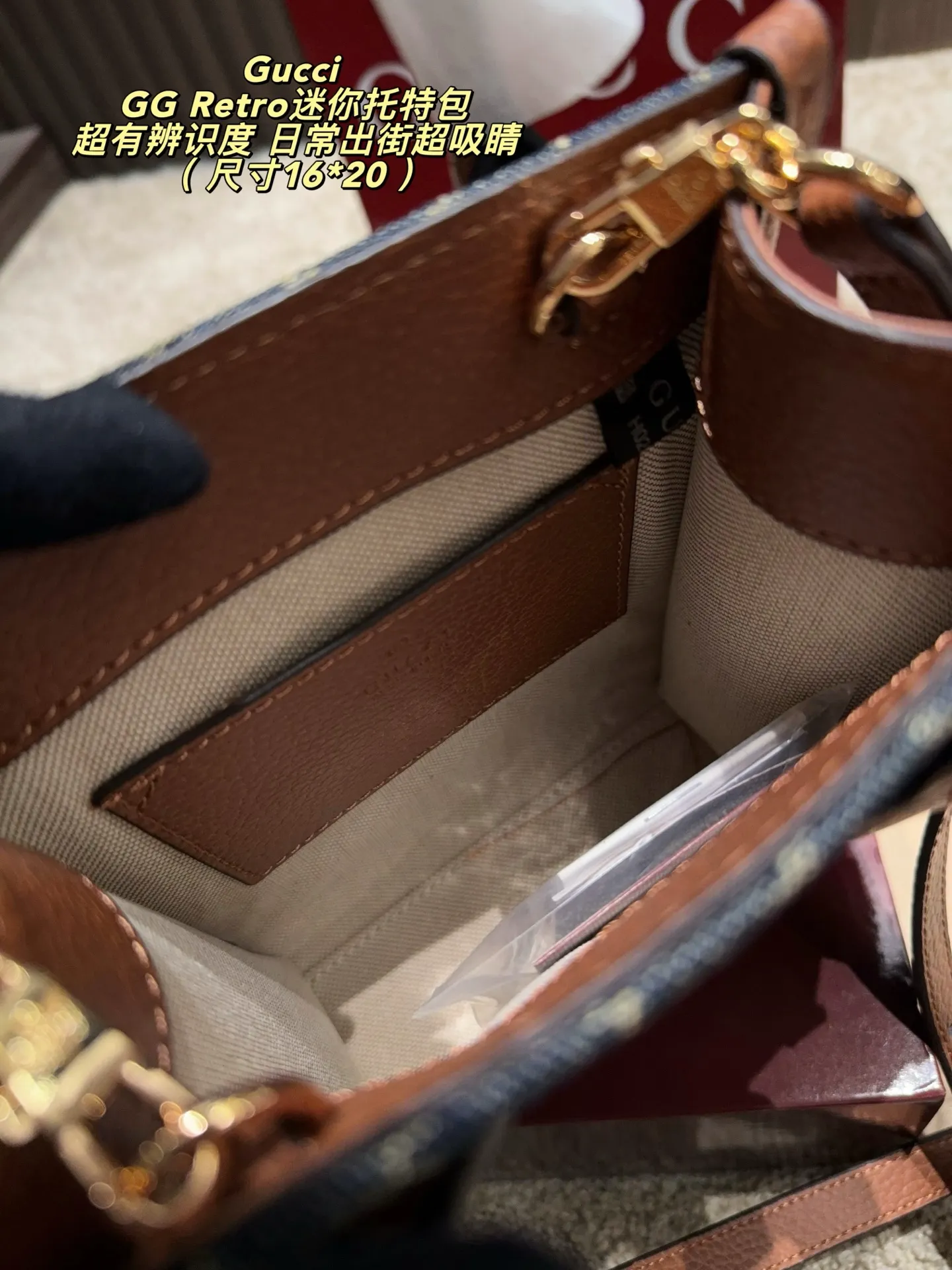 GG Retro Mini Tote Bag D27018274 — view 11