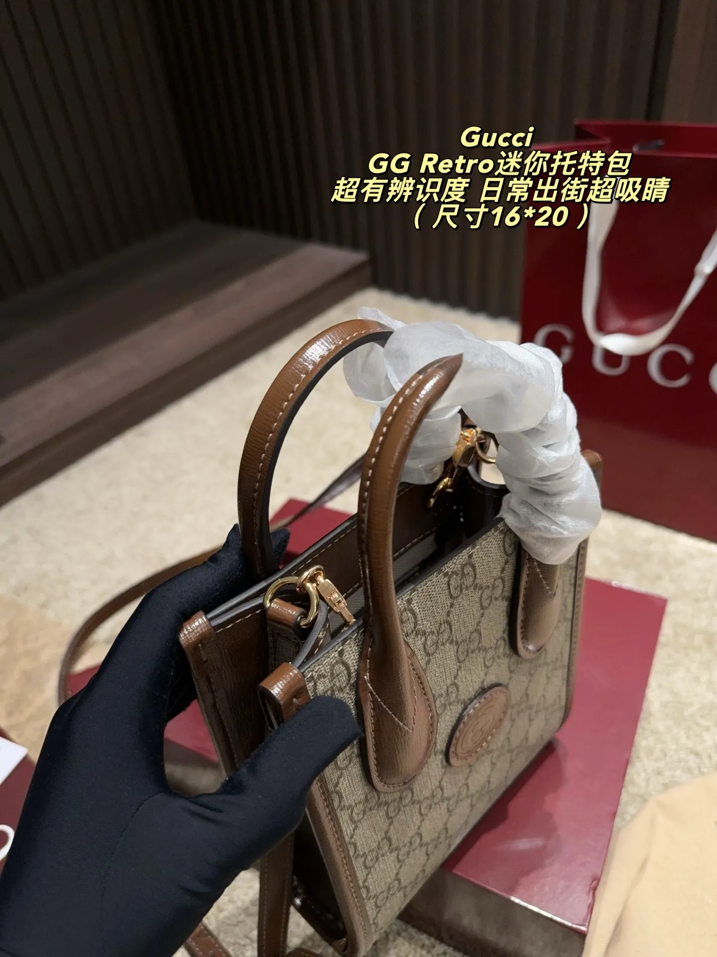 GG Retro Mini Tote Bag D27018274 — view 6