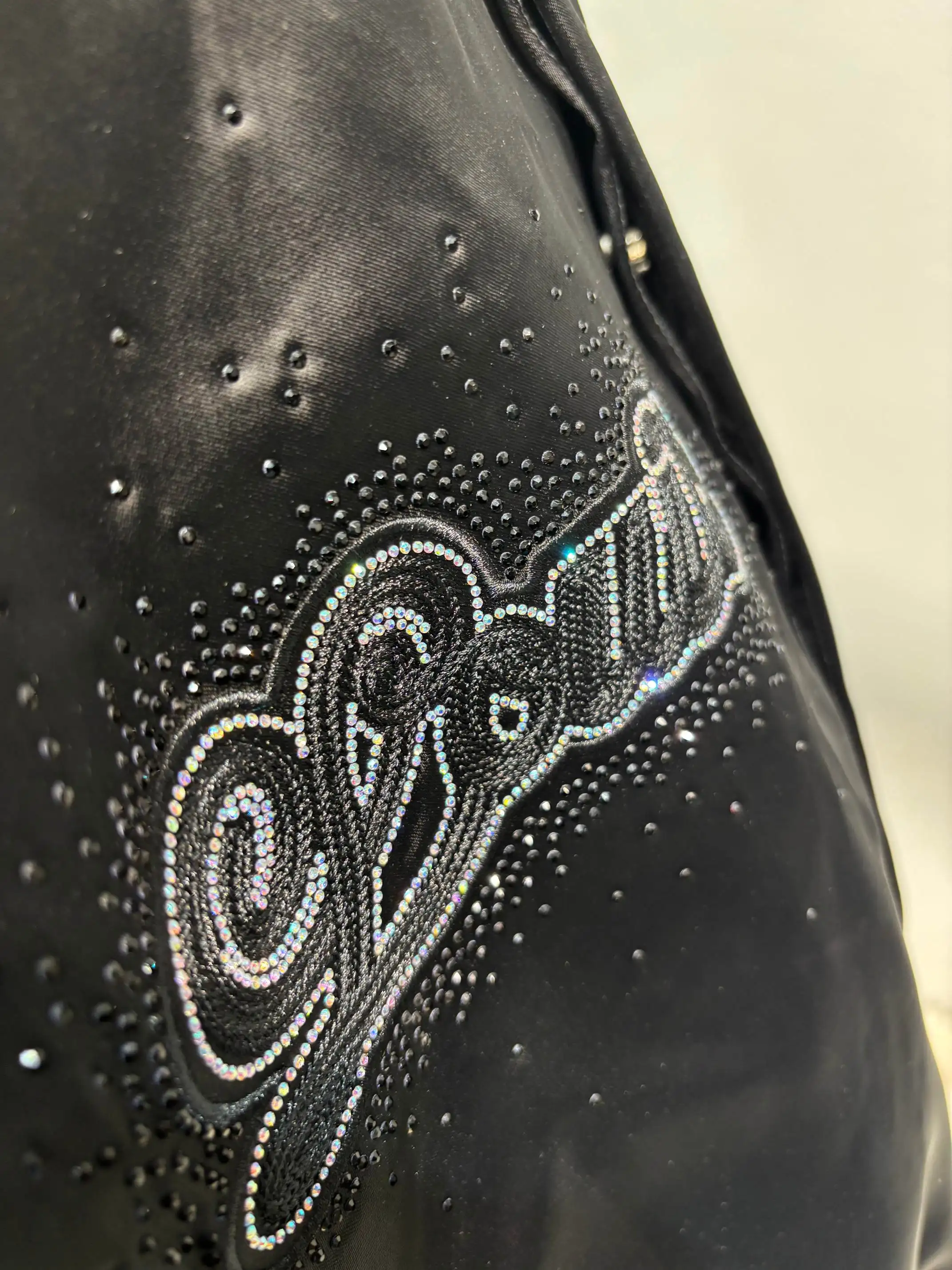 Embellished Logo Quilted Bomber Jacket D27513456 — view 5