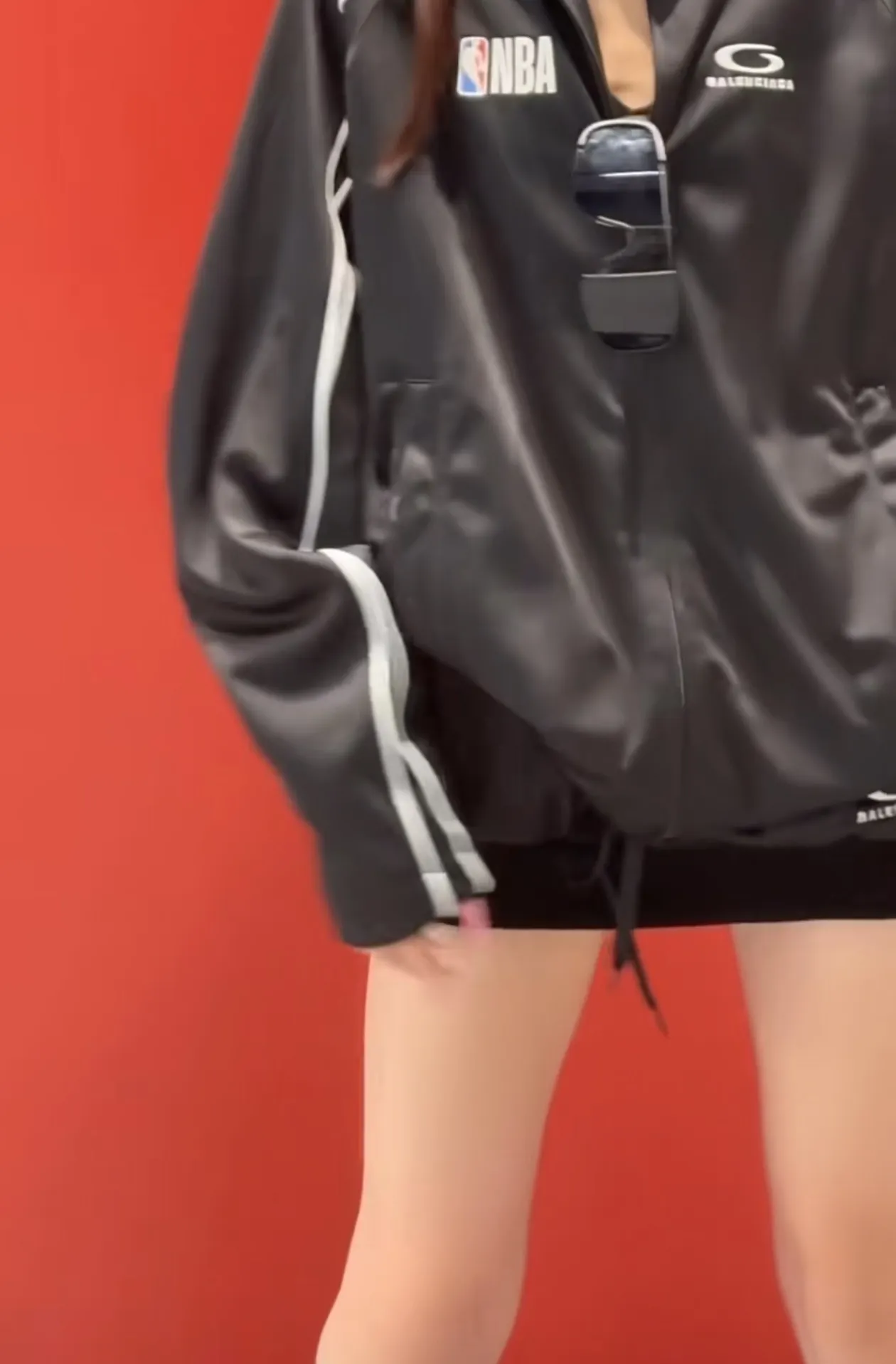 NBA Logo Embroidered Tracksuit Jacket and Skirt Set D28022385 — view 9