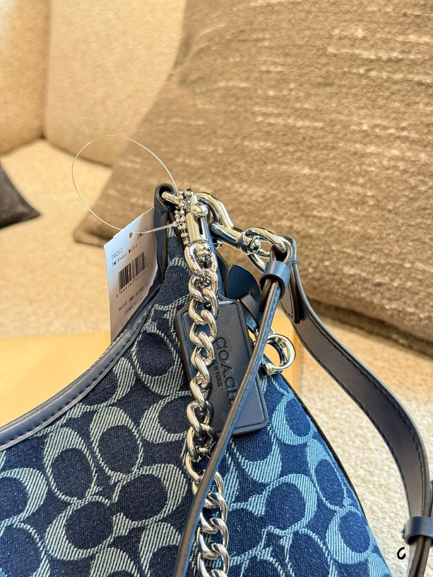 Coach Juliet Signature Denim Shoulder Bag D28018353 — view 3