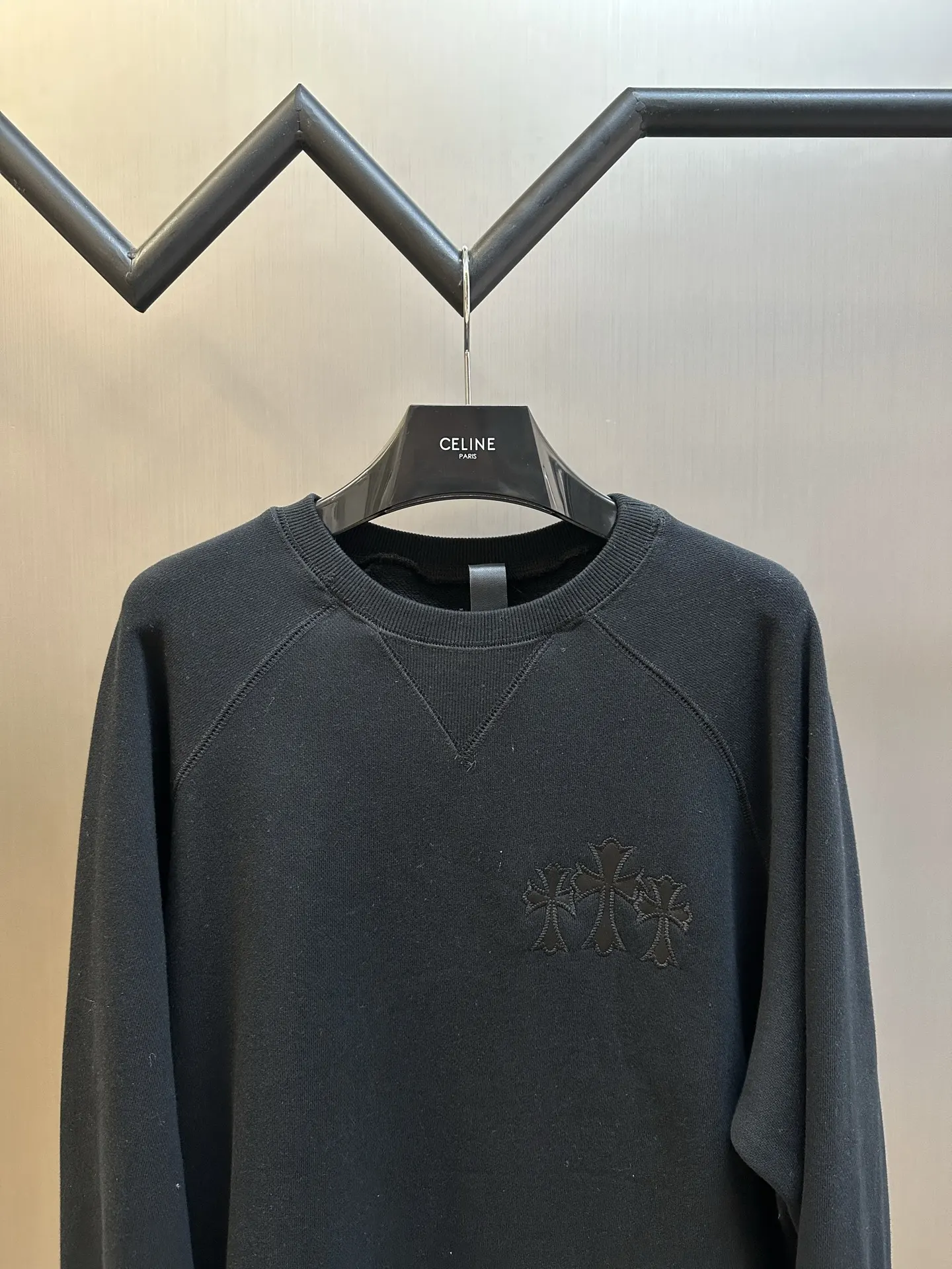 Chrome Hearts Cross Patch Crew-Neck Sweatshirt D28019166 — view 2