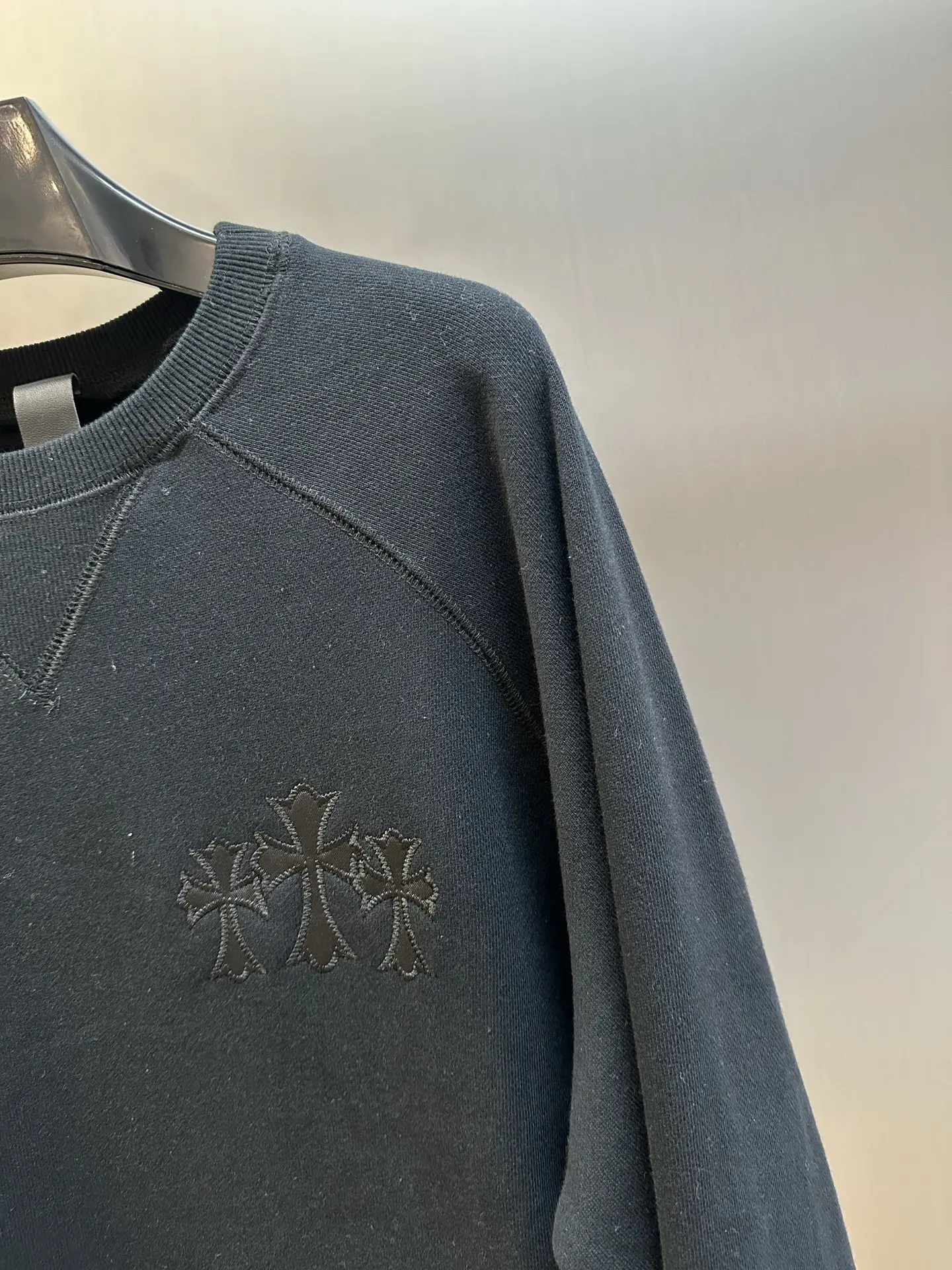 Chrome Hearts Cross Patch Crew-Neck Sweatshirt D28019166 — view 3