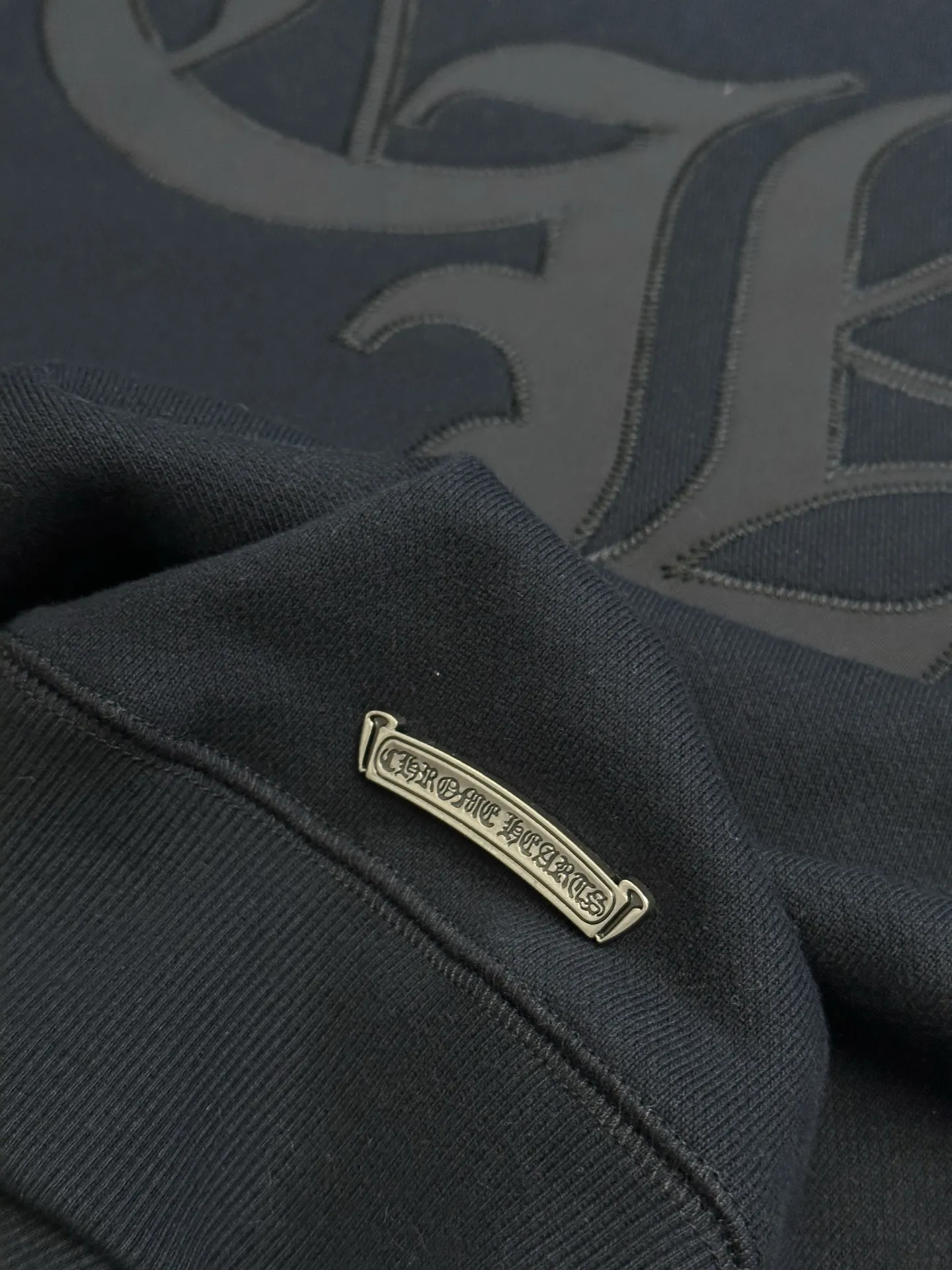 Chrome Hearts Cross Patch Crew-Neck Sweatshirt D28019166 — view 9