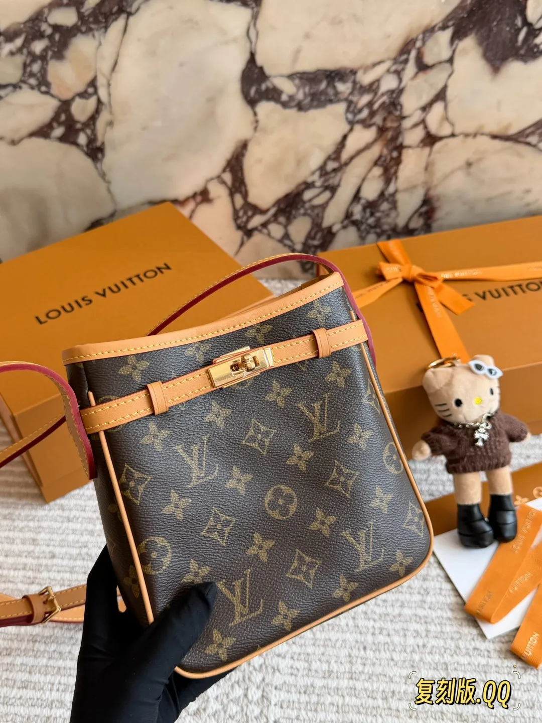 Monogram Canvas Mini Bucket Bag D28018362 — view 9