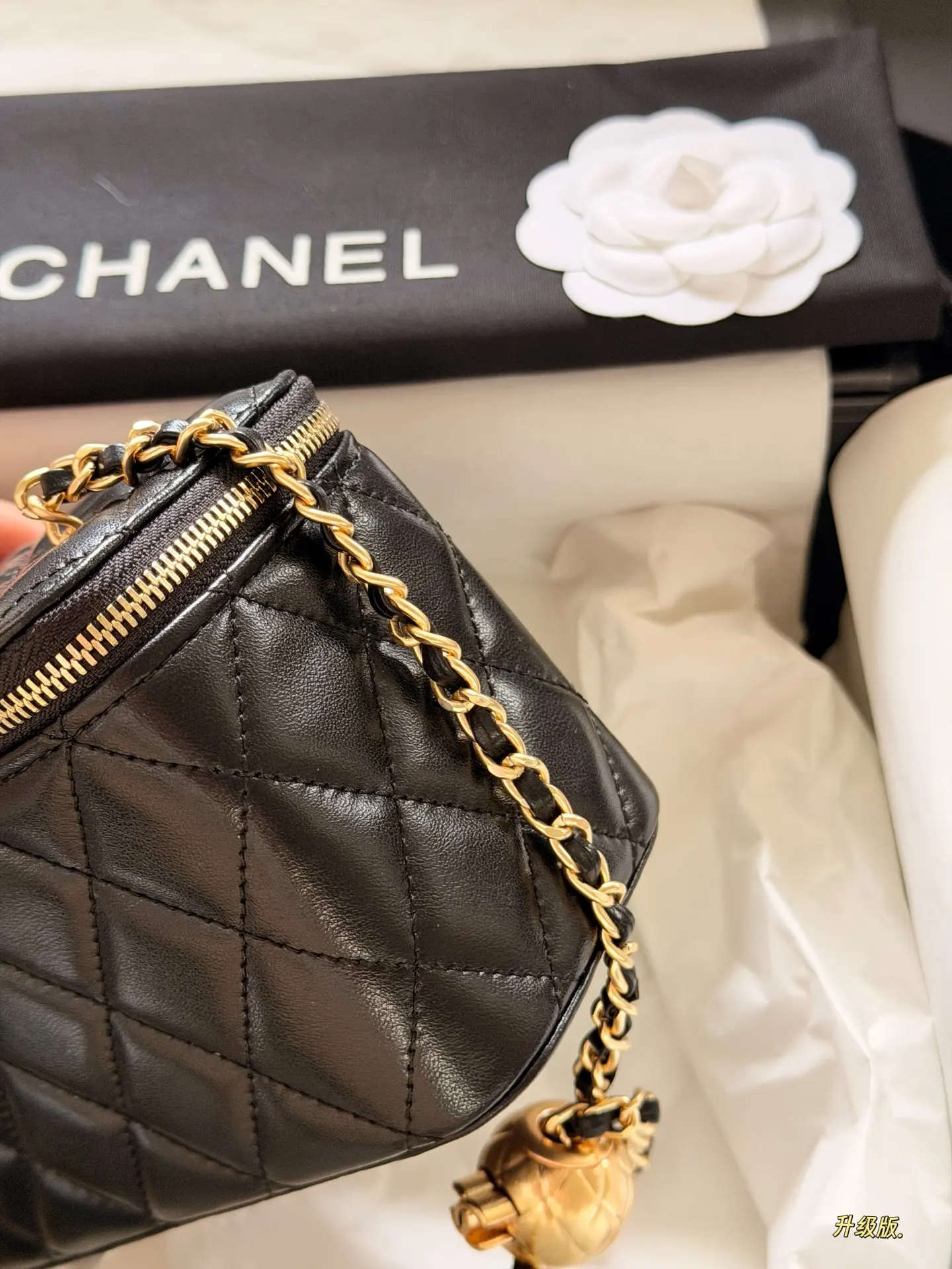 Chanel Quilted Vanity Case with Chain D28018010 — view 6