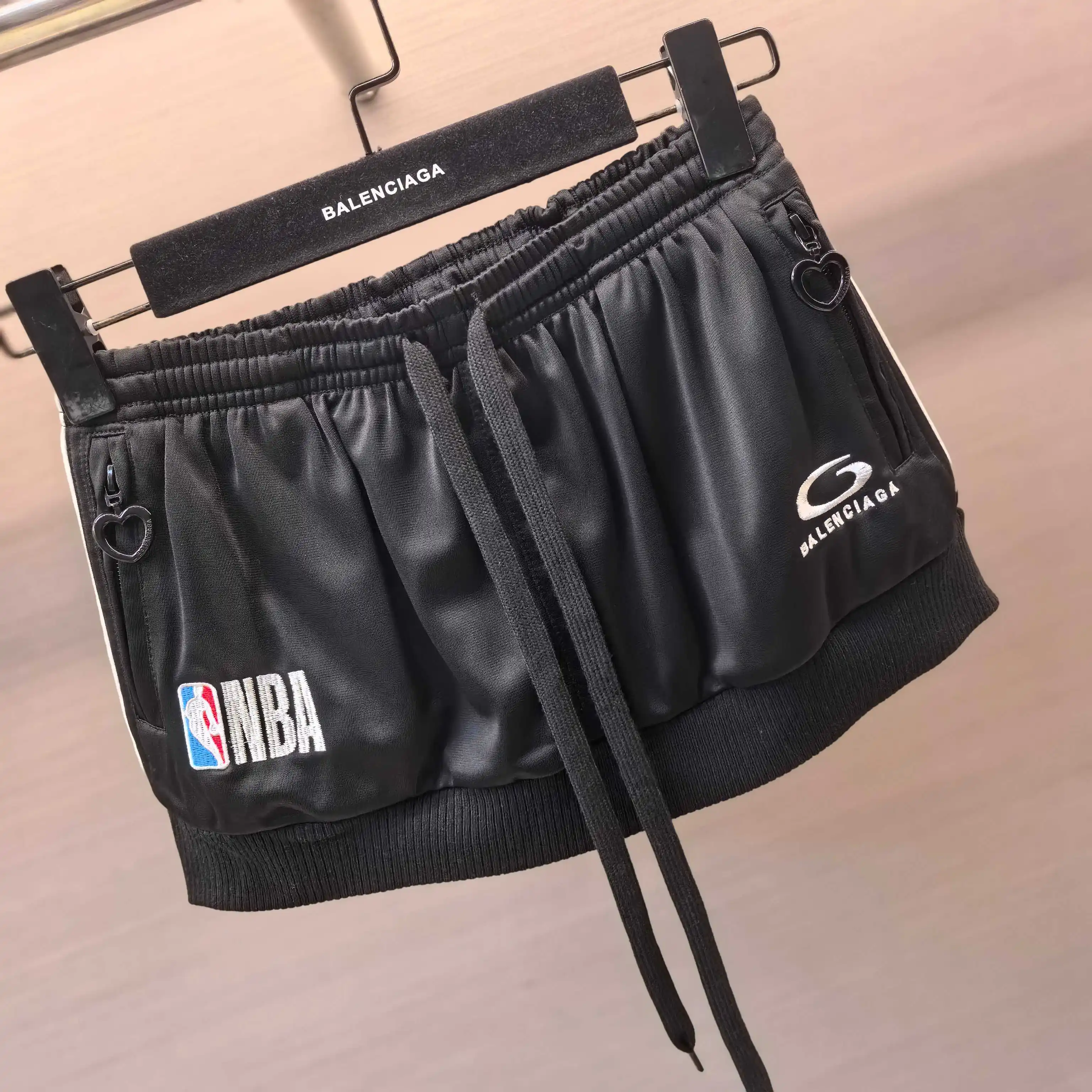 NBA Logo Embroidered Tracksuit Jacket and Skirt Set D29022389 — view 5