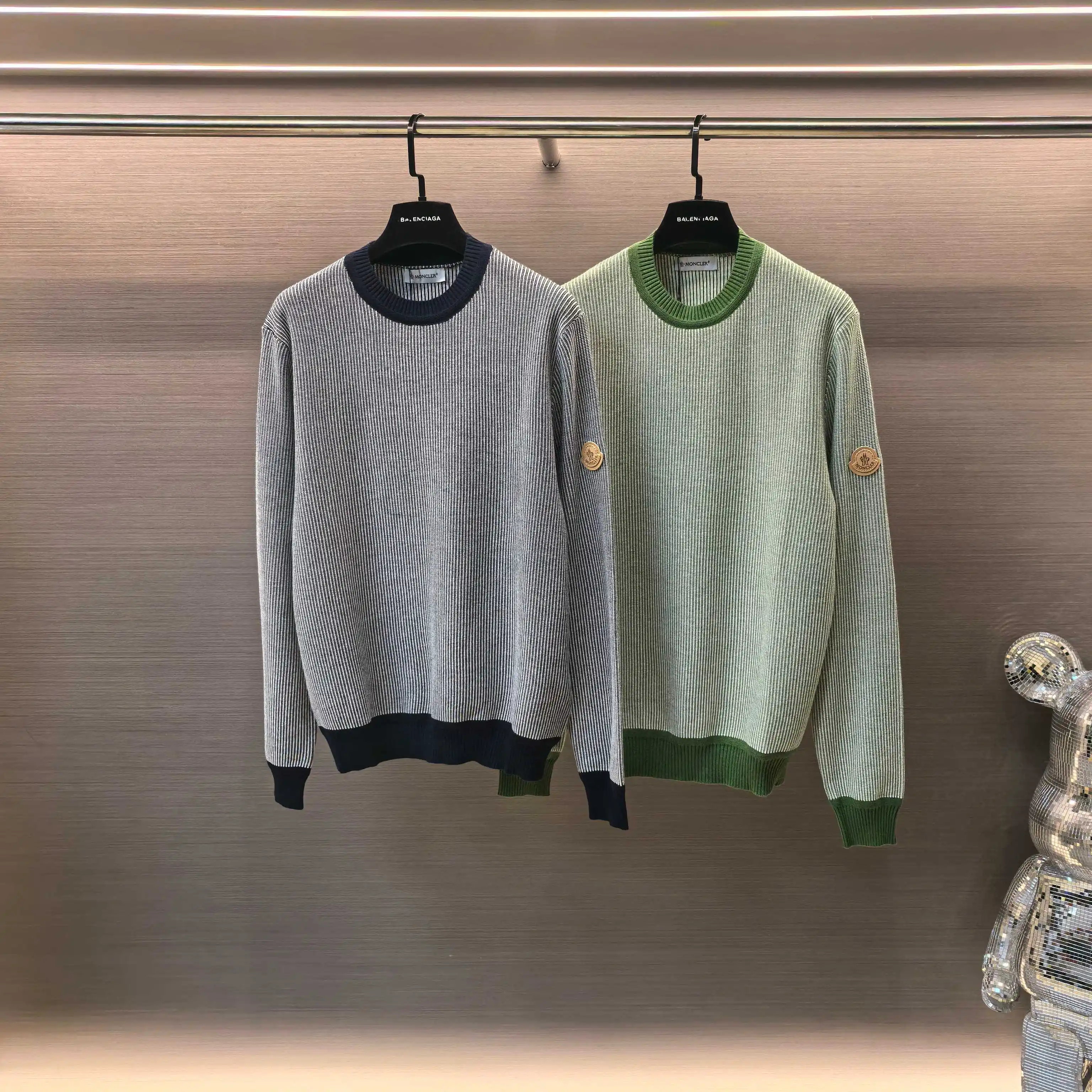 Striped Jacquard Cashmere-Cotton Sweater D29022351