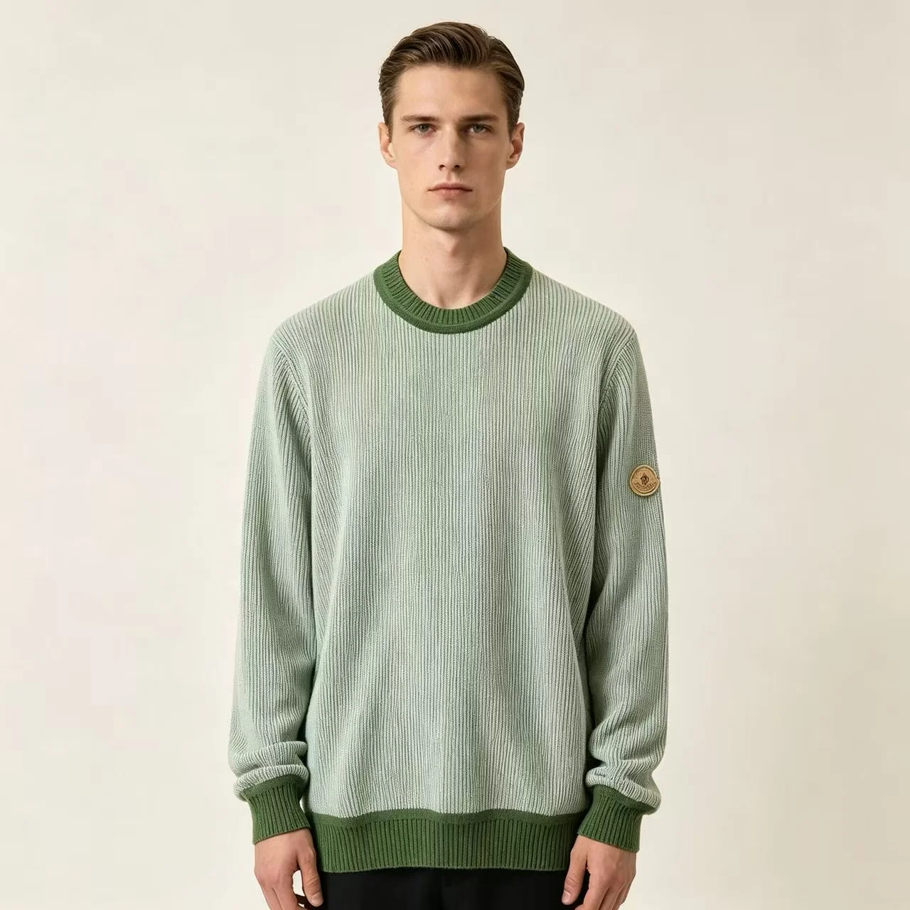 Striped Jacquard Cotton-Cashmere Blend Sweater D29022353 — view 4