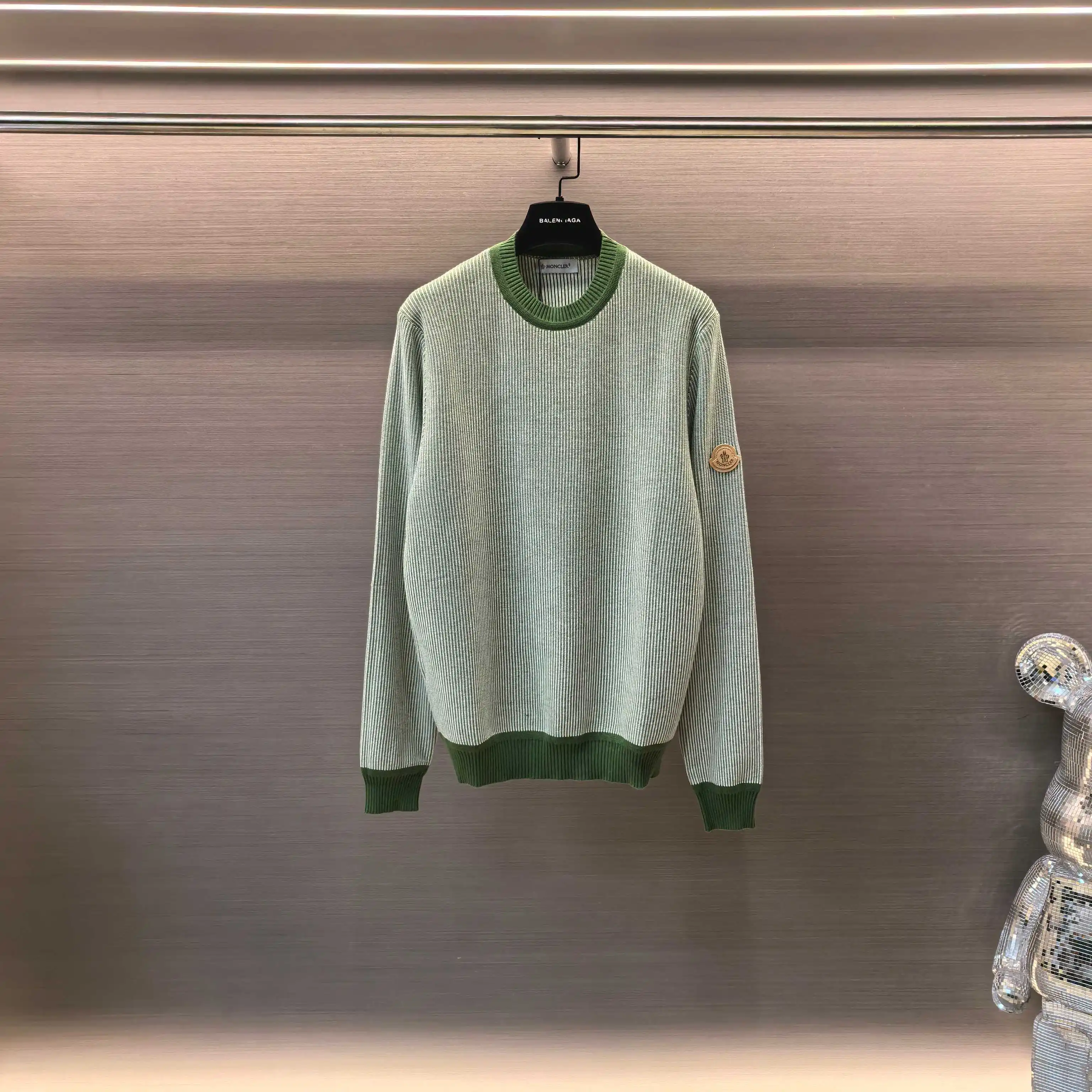 Striped Jacquard Cashmere-Cotton Blend Sweater D29022352 — view 2