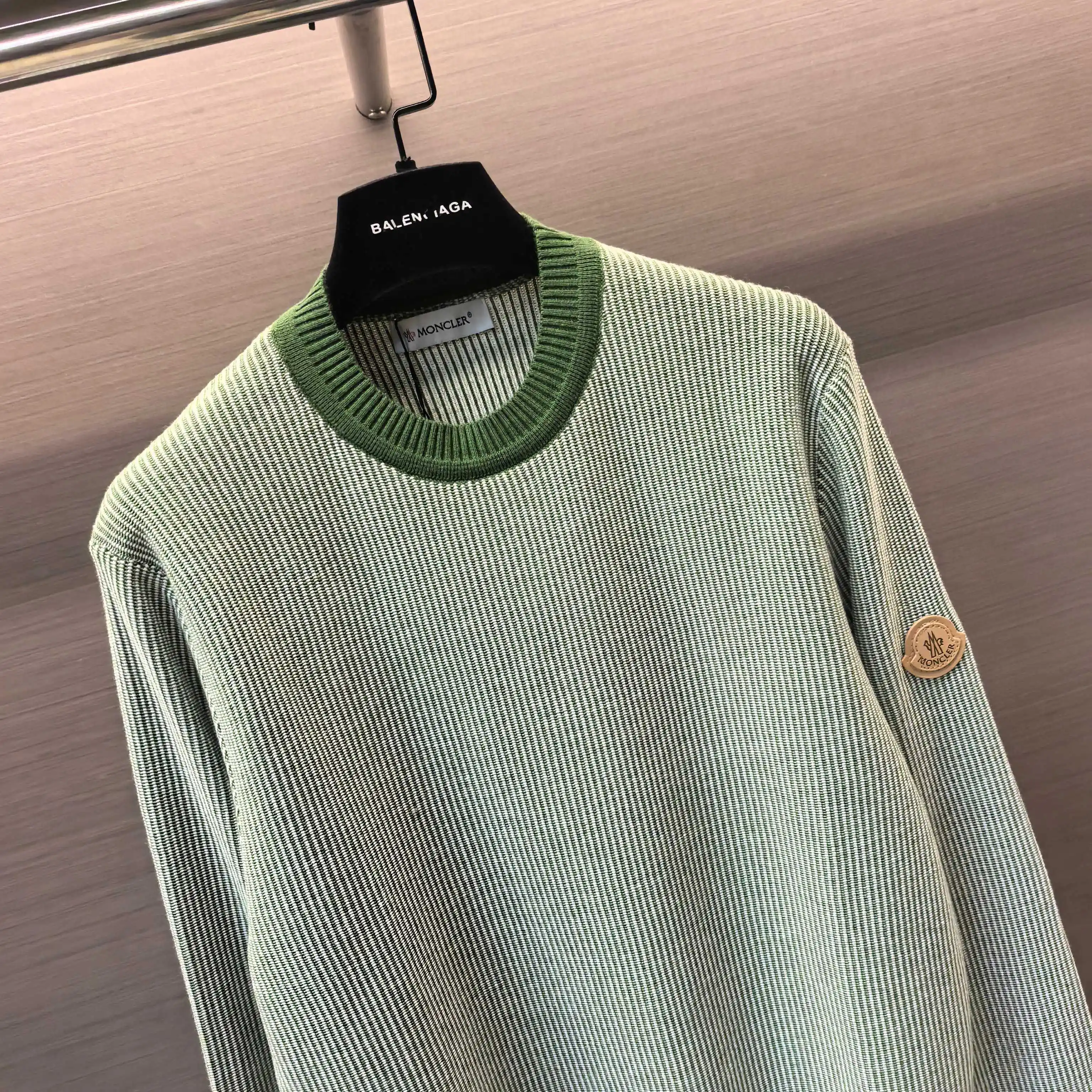 Striped Jacquard Cashmere-Cotton Blend Sweater D29022352 — view 4