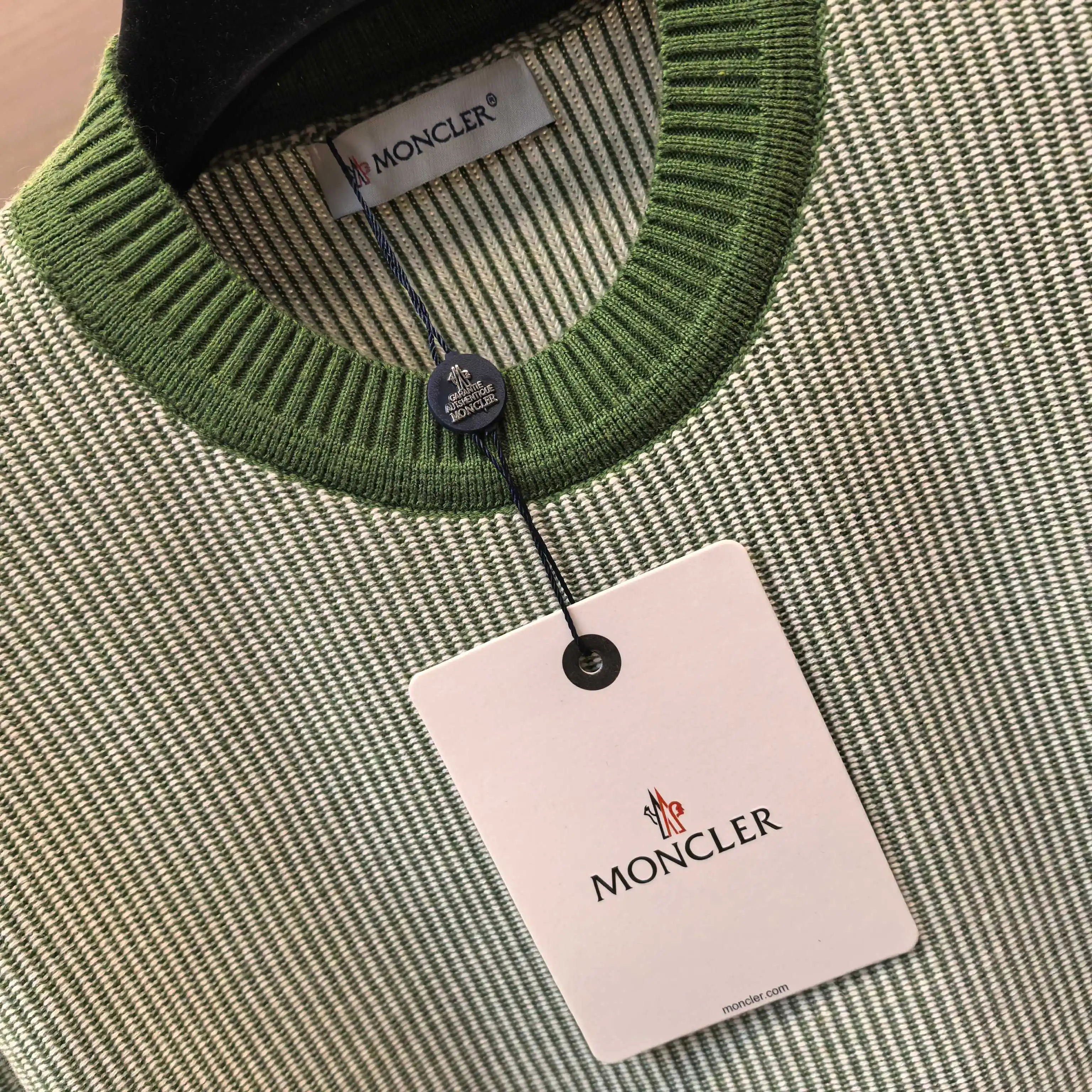 Striped Jacquard Cashmere-Cotton Blend Sweater D29022352 — view 6