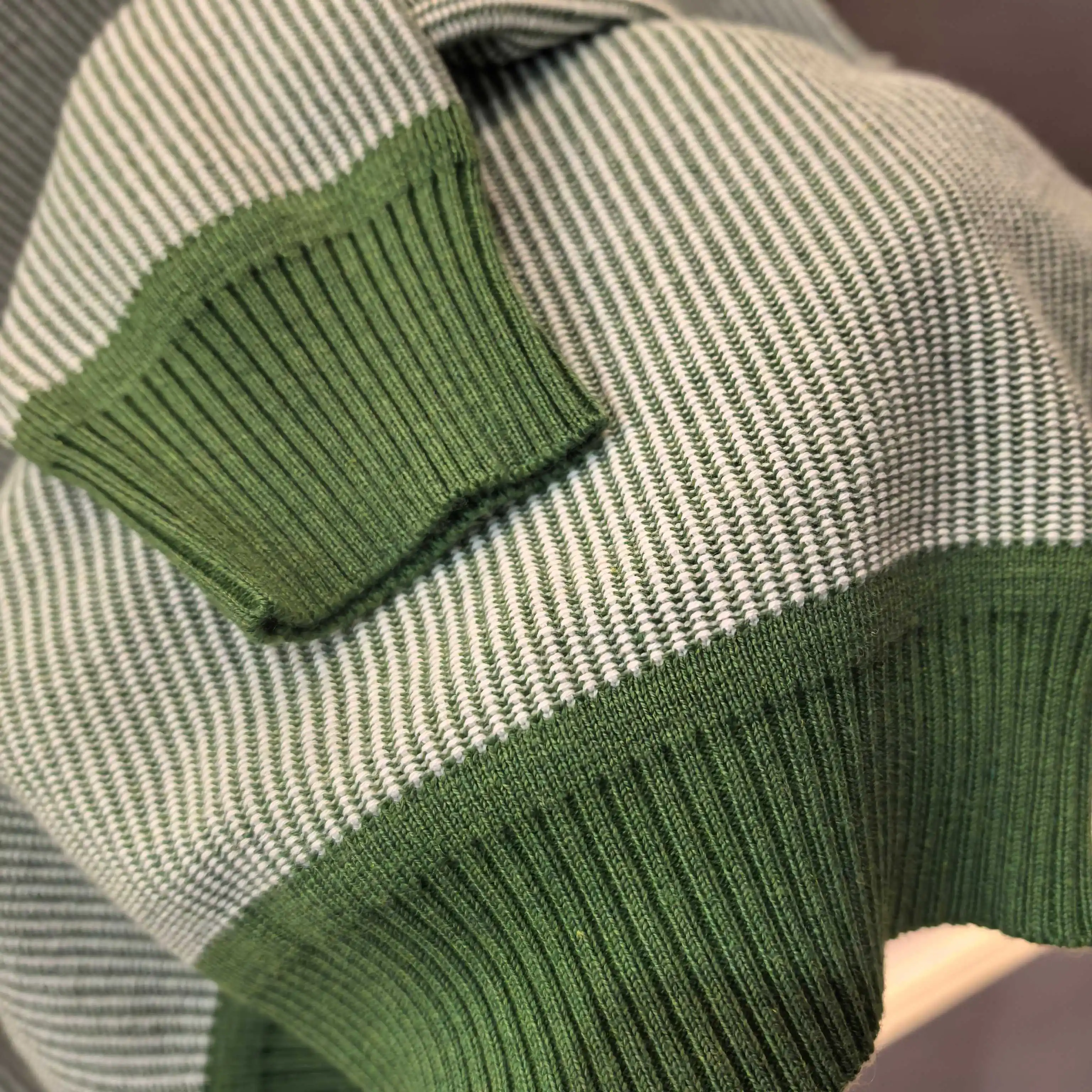 Striped Jacquard Cashmere-Cotton Blend Sweater D29022352 — view 8