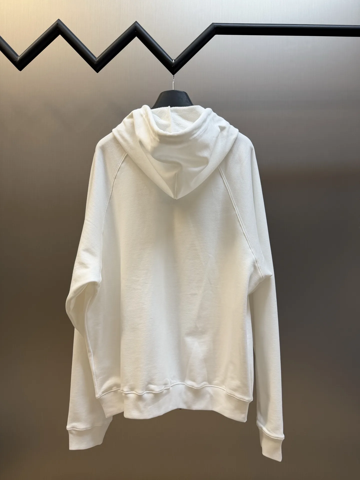 Logo Print Zip-Up Cotton Hoodie D30019170 — view 4