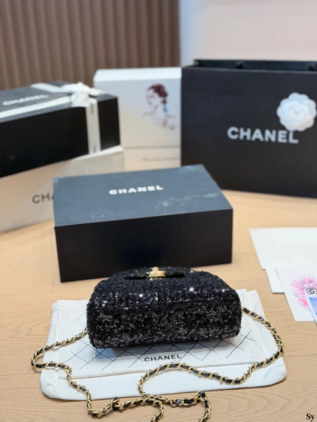 Chanel 26C Sequin Kelly Top-Handle Bag D30017983 — view 7