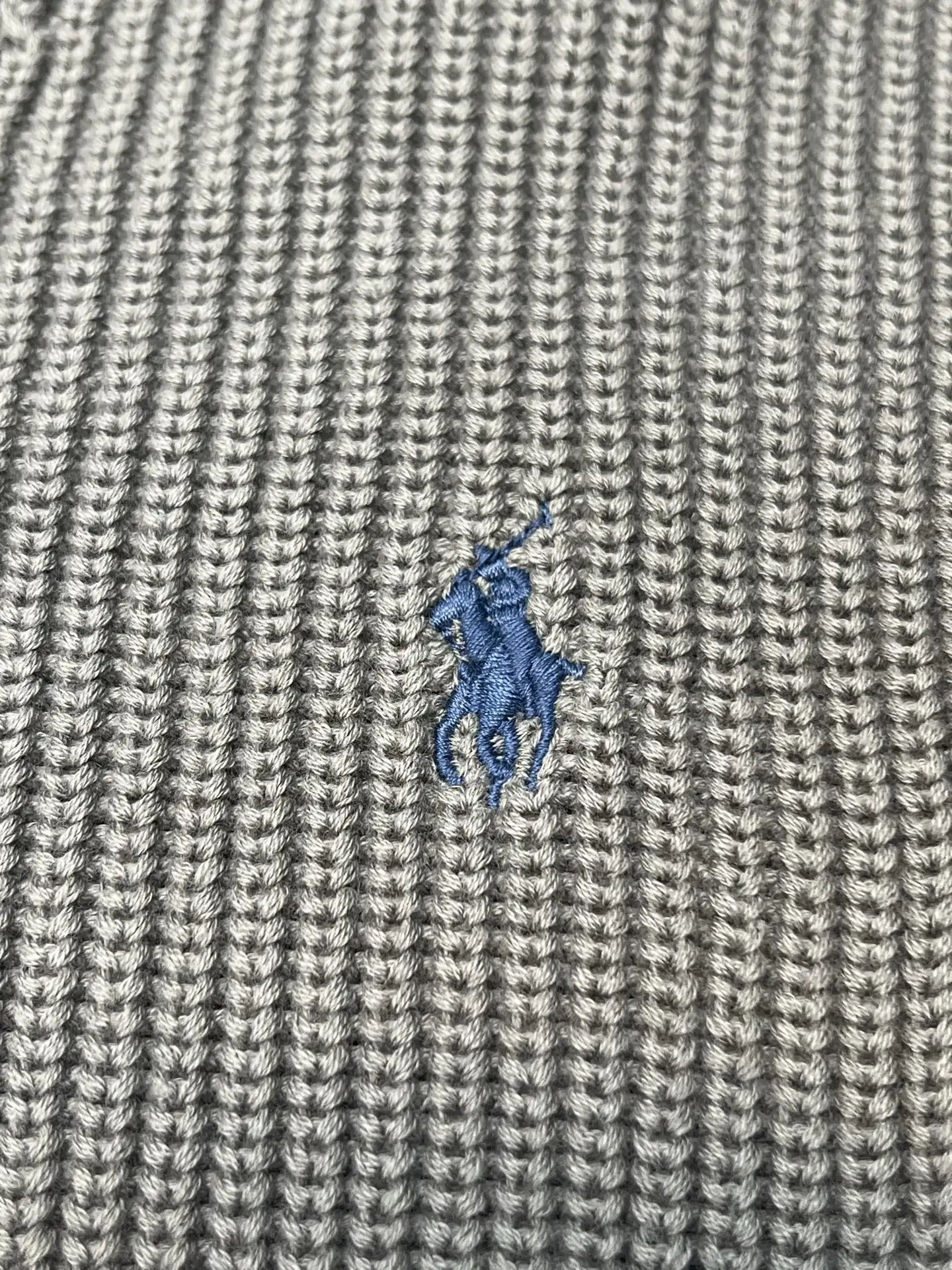 Embroidered Logo Cotton Knit Cardigan D30019122 — view 9