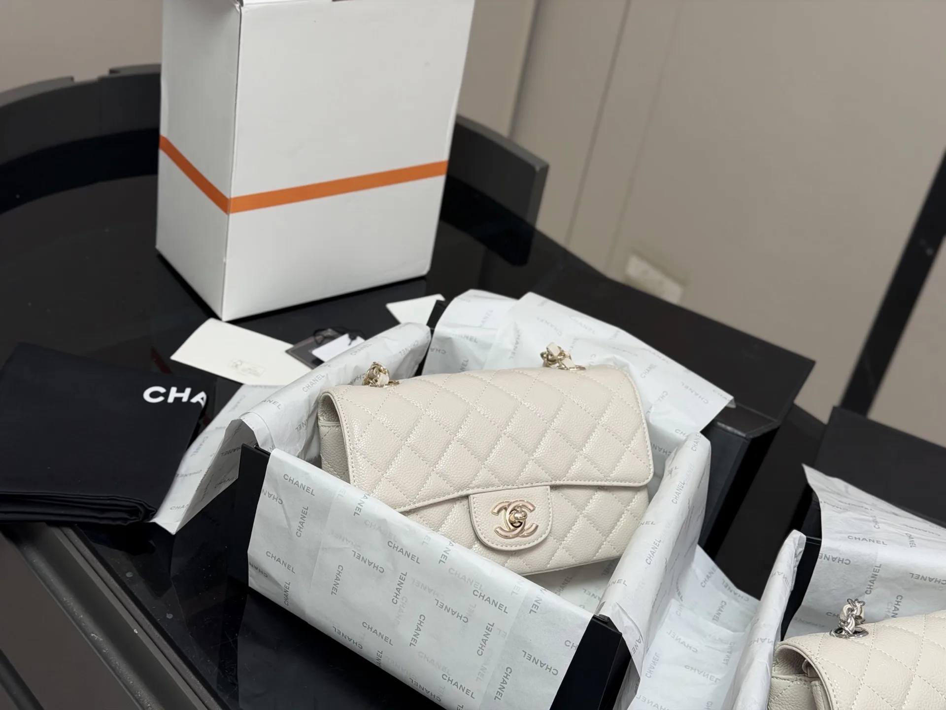 Chanel CF Mini Quilted Caviar Flap Bag D30018359 — view 2