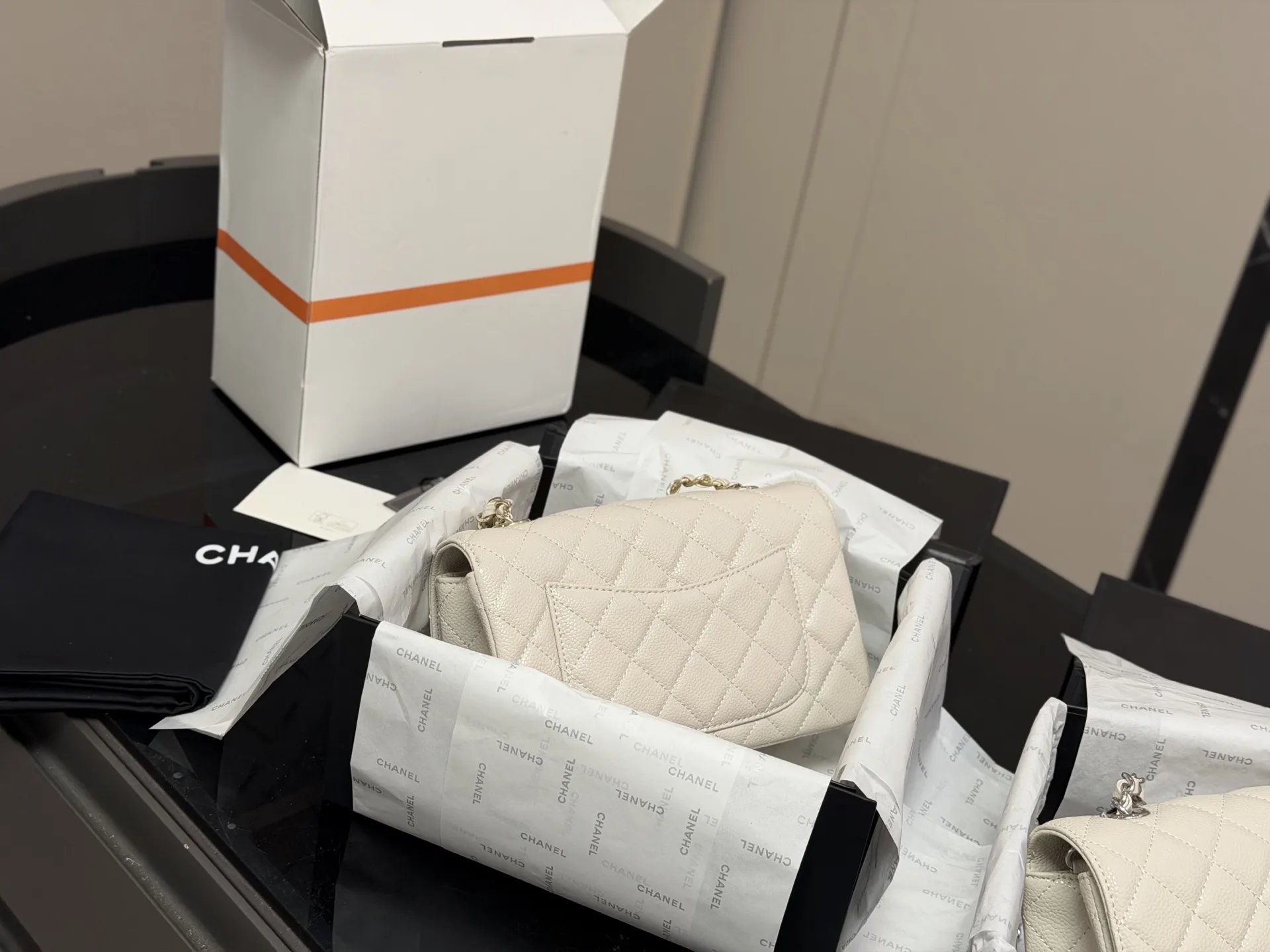 Chanel CF Mini Quilted Caviar Flap Bag D30018359 — view 7
