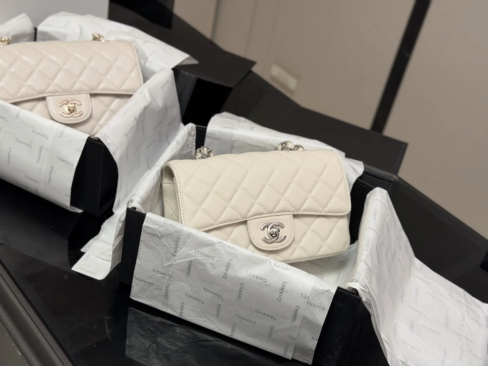 Chanel CF Mini Quilted Caviar Flap Bag D30018359 — view 9